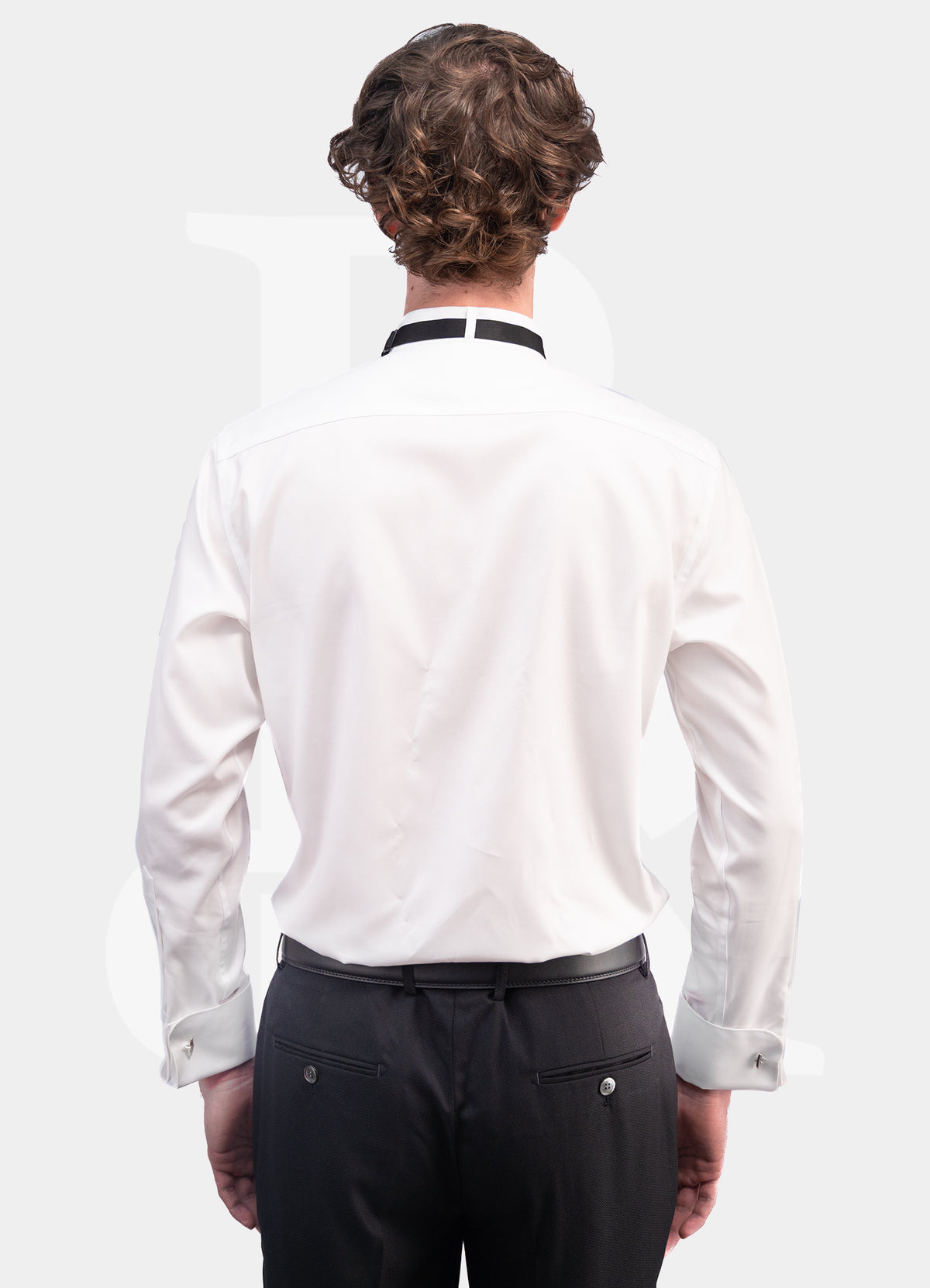 100% Cotton 100S - Tuxedo Pleated Dress Shirt 19006LF