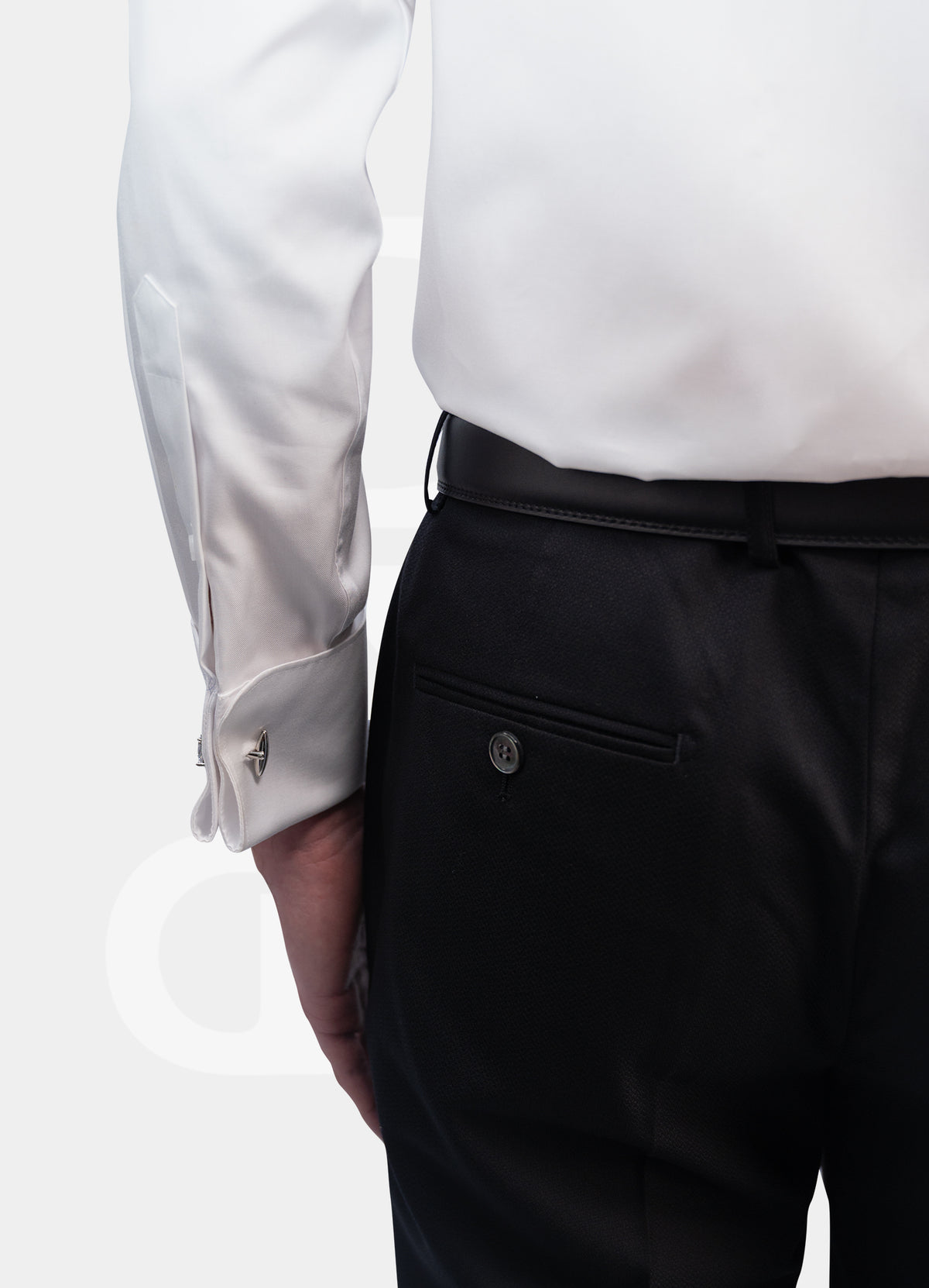 100% Cotton 100S - Tuxedo Pleated Dress Shirt 19006LF