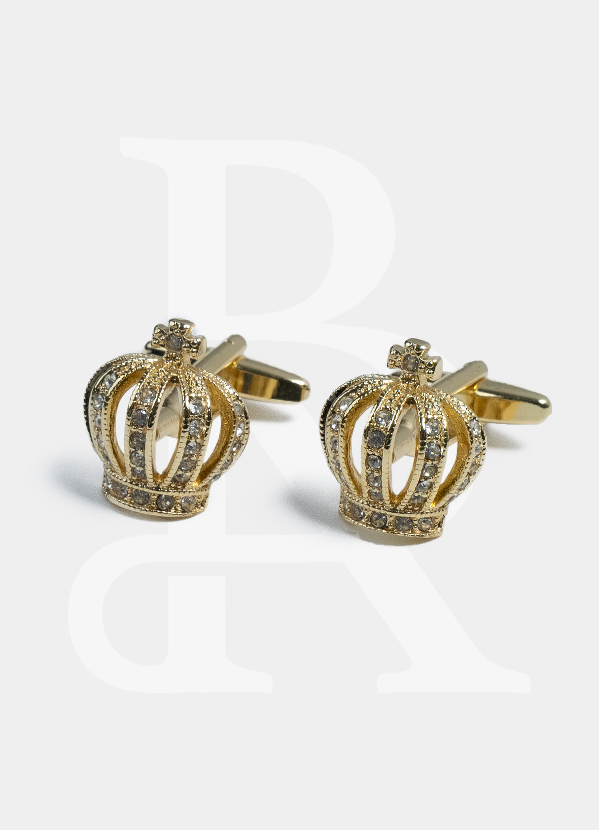 Premium Cufflinks - Gold Crown