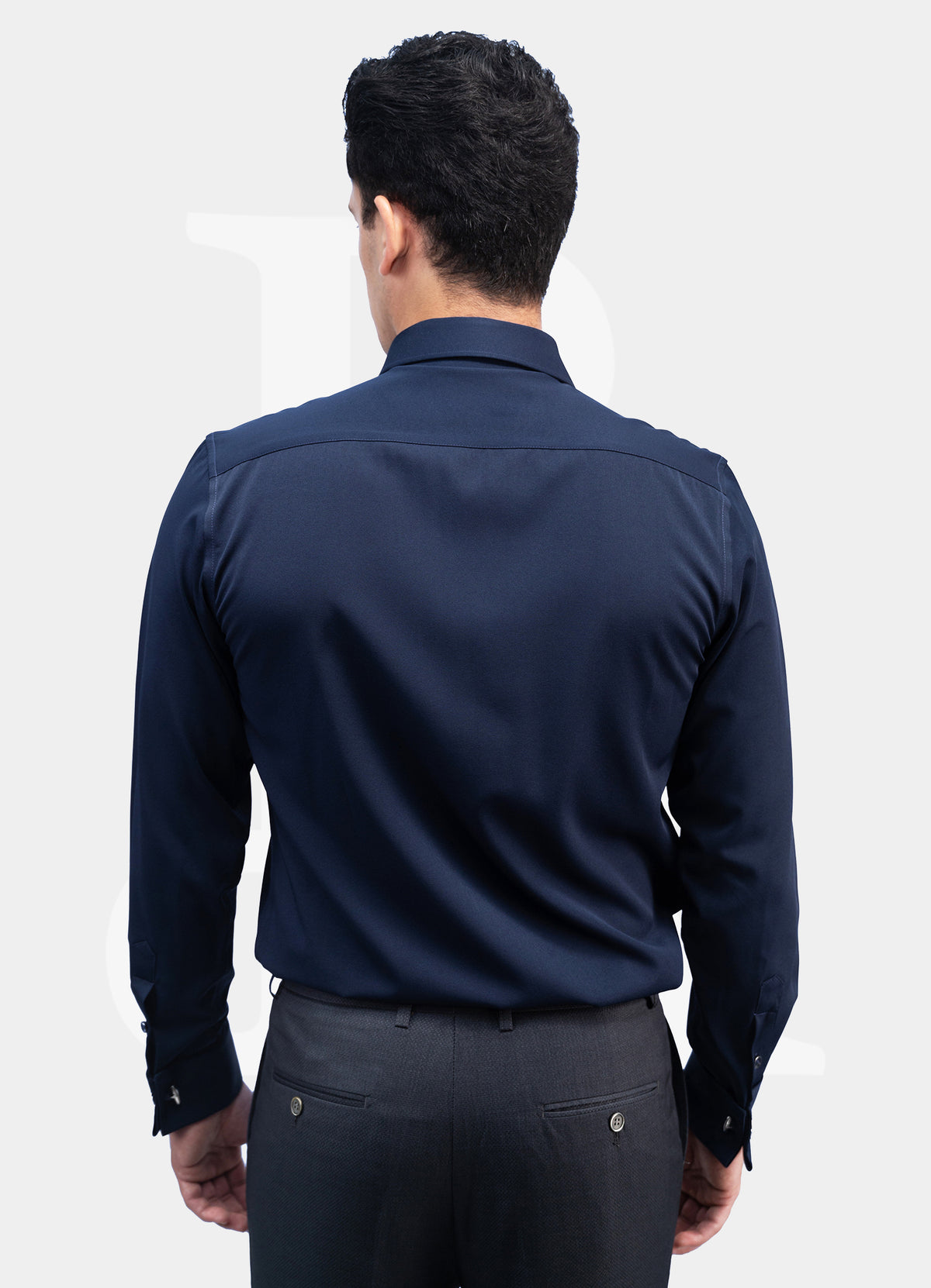 French Cuff - Non Iron Navy