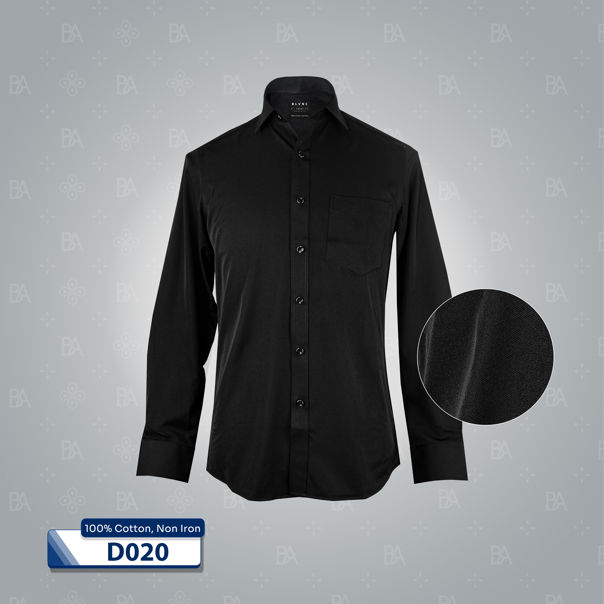 Non Iron Dress Shirt - Black