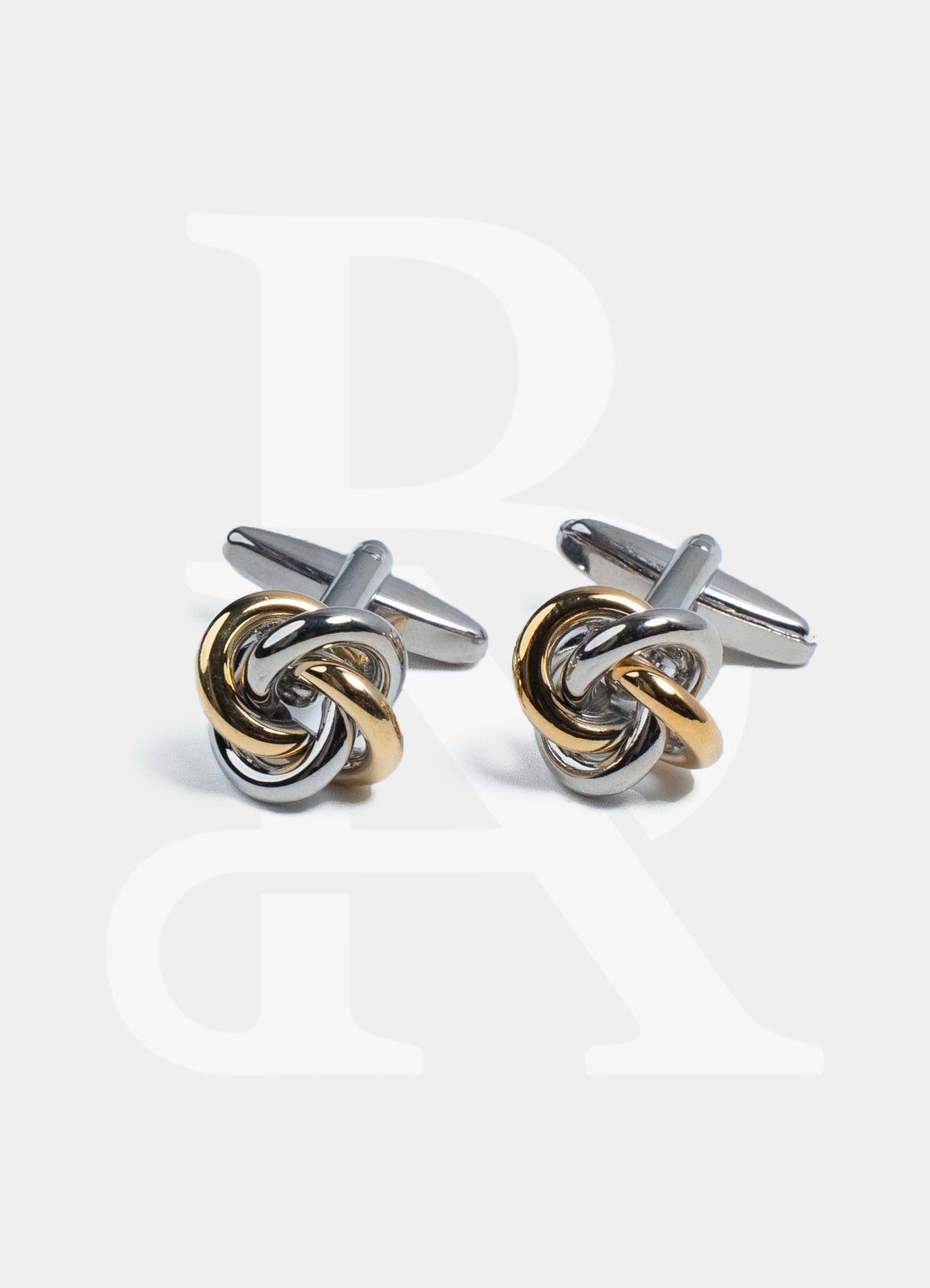 Cufflinks Standard - Gold/Silver Knot