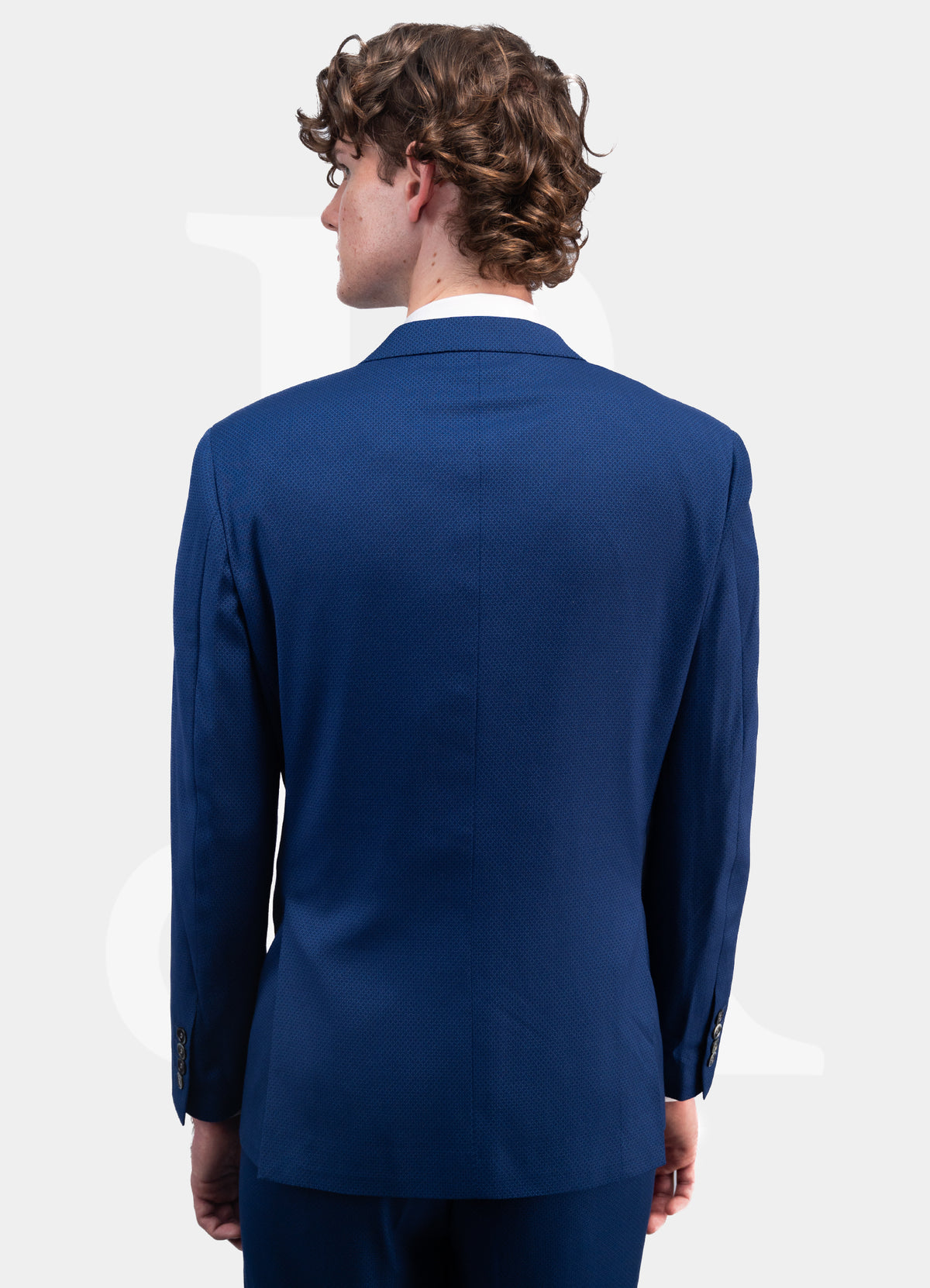 Stretch Suit Jacket - Double Breasted Navy A25629-33