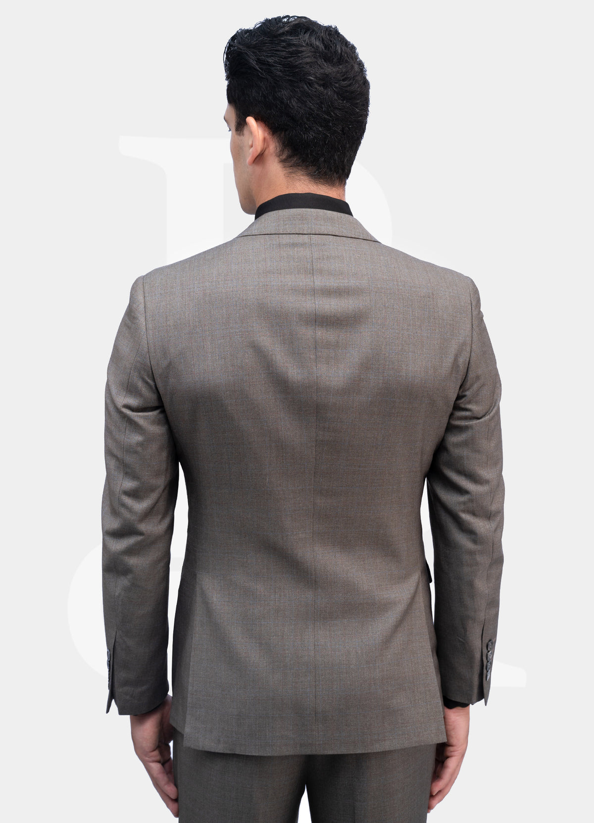 Standard Suit Jacket - 2-Buttons Peak Lapel Grey Windowstripe L3024-8