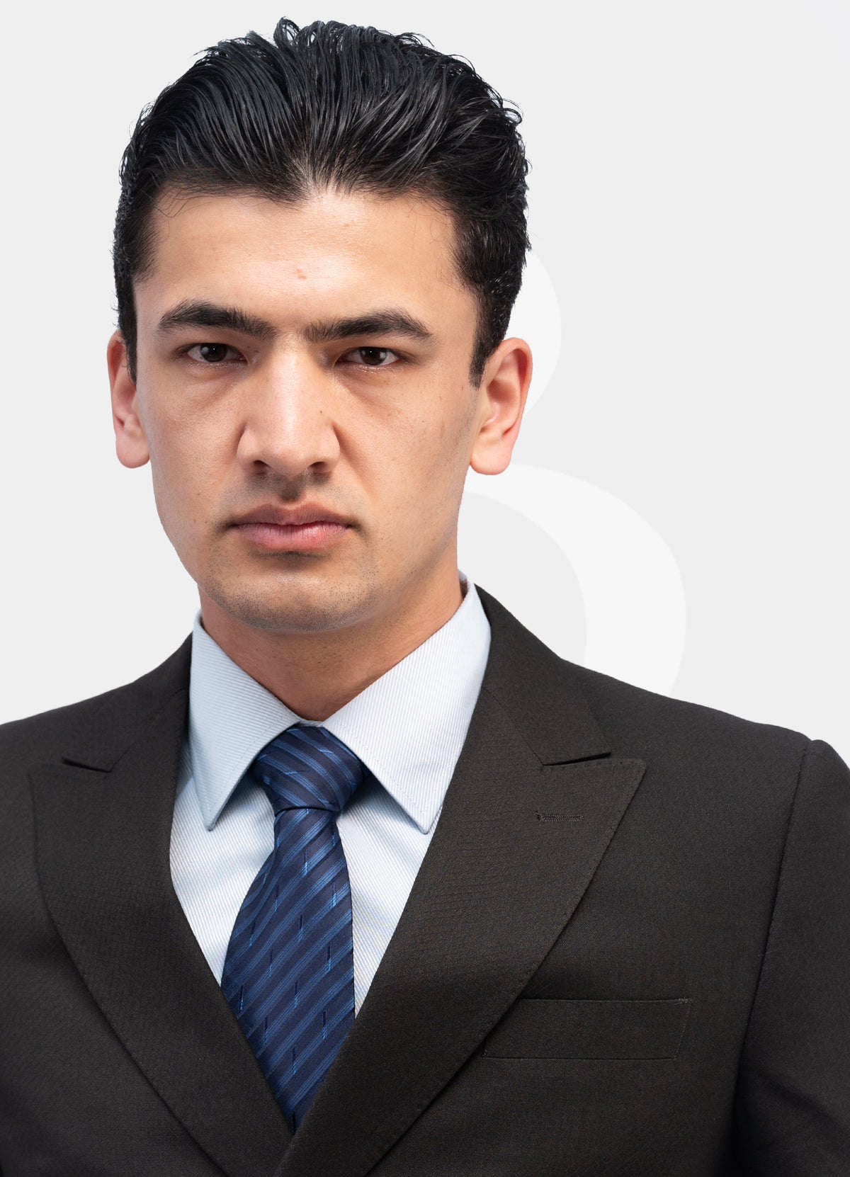 Standard Suit Jacket - Double Breasted Black L3072-20