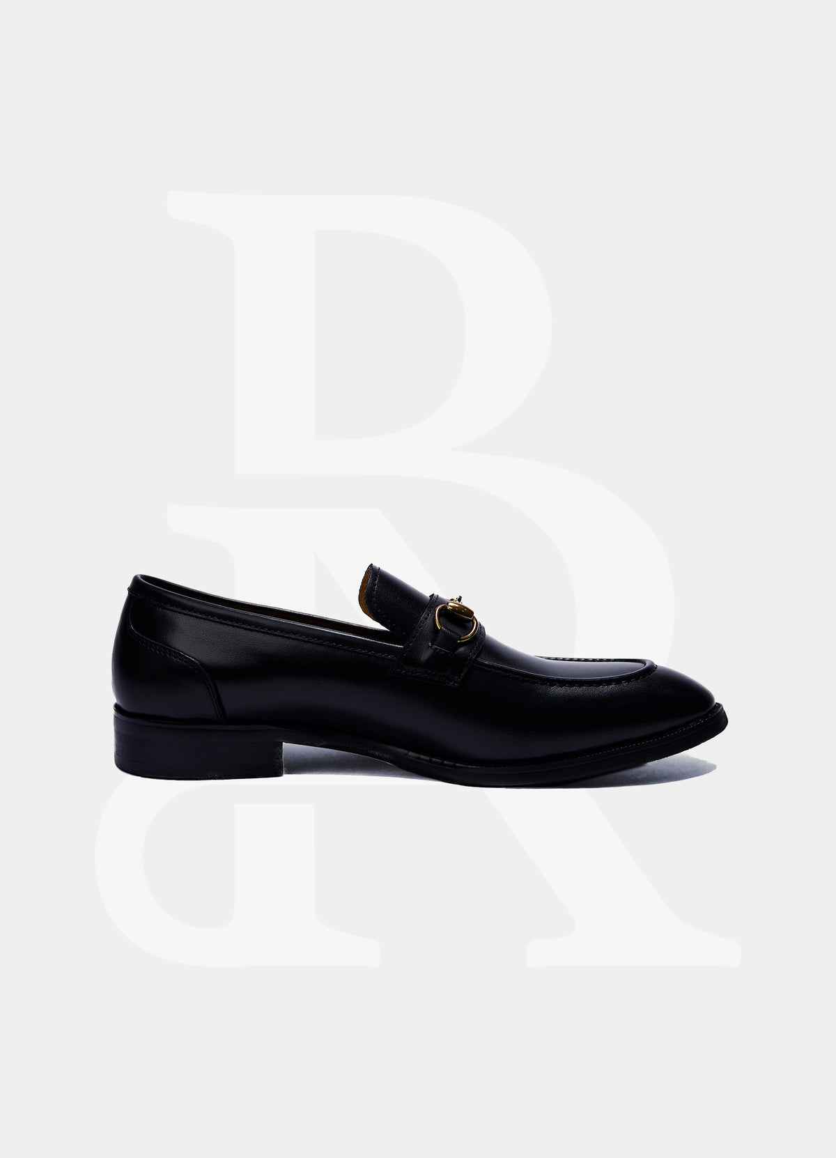 Horsebit Loader Dress Shoes - Black Gold