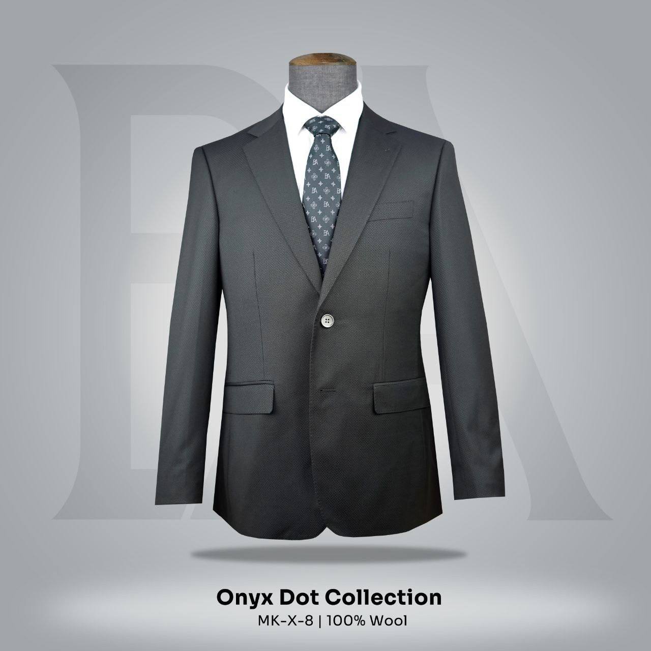 Onyx Dot Collection, MK-X-8 | 100% Wool Suit Jacket