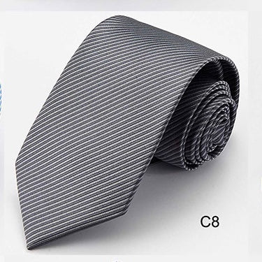 Standard Necktie - Dark Grey Stripe