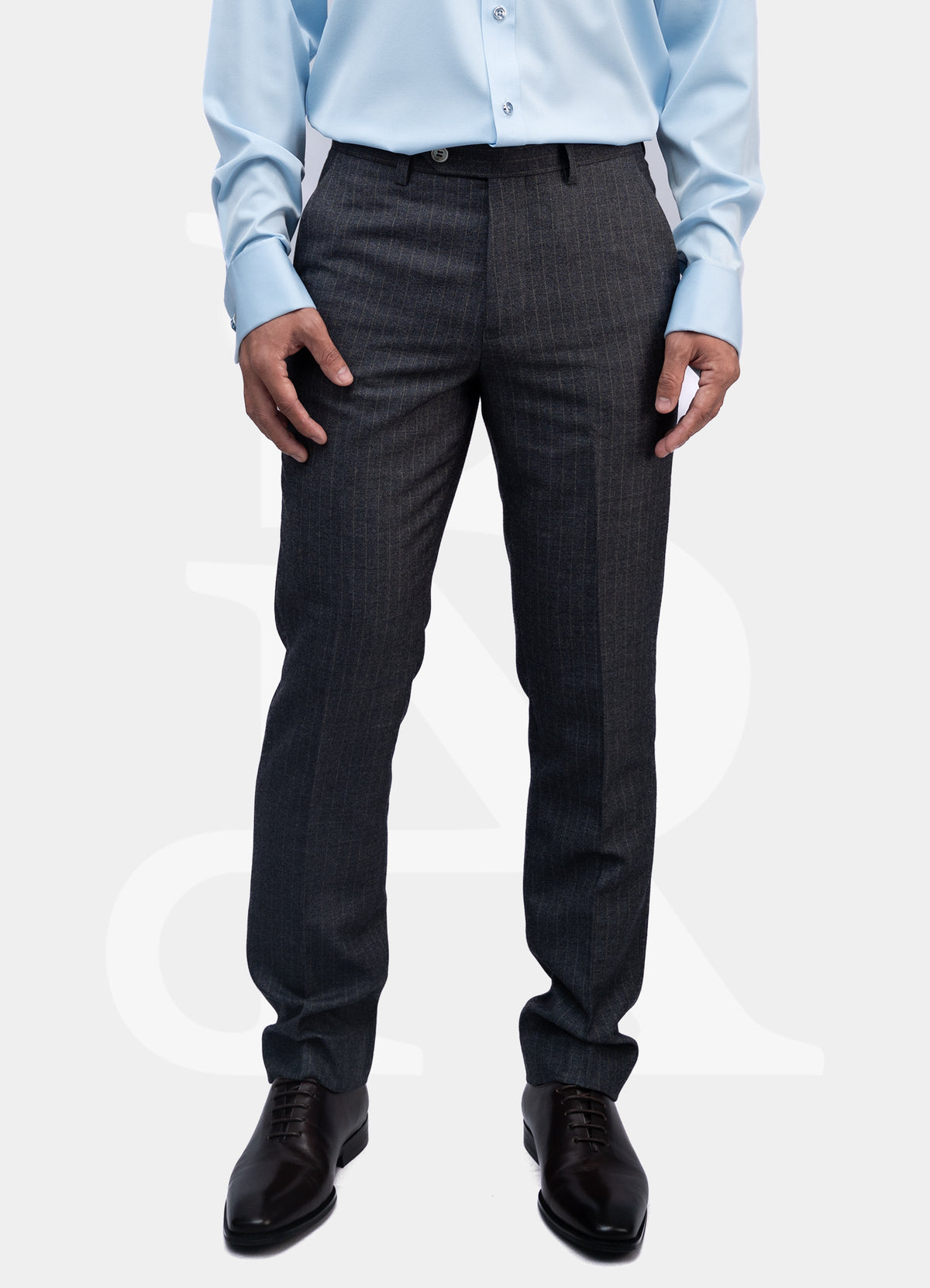 Trousers - Grey Long Stripe 351# 1