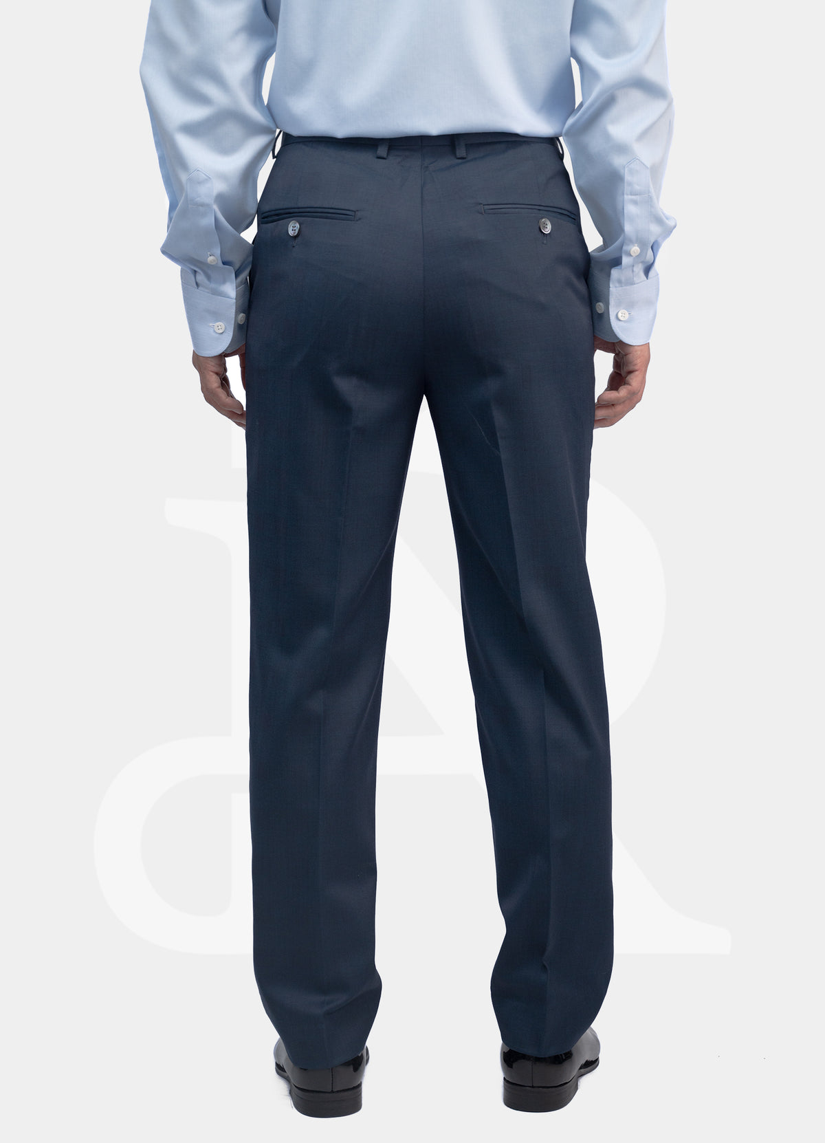 100% Wool Trousers - Pattern Navy MK-H/29