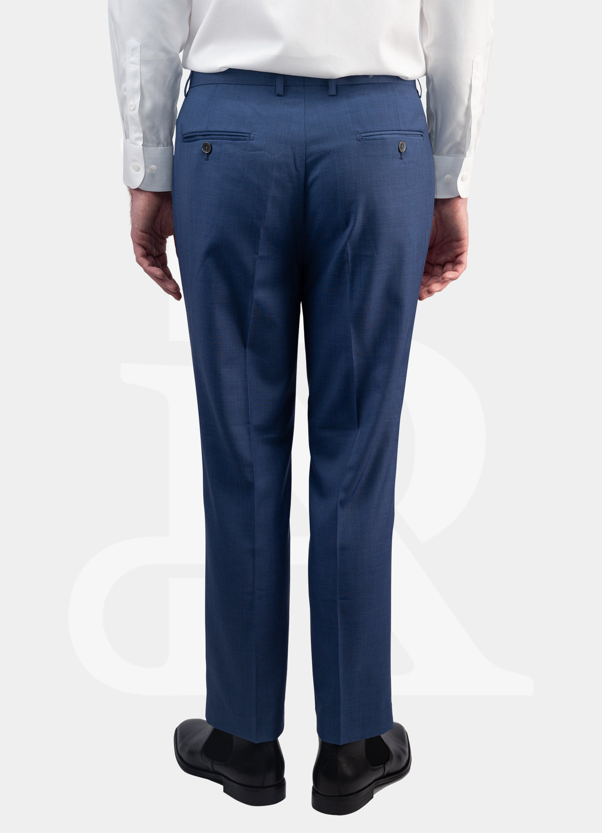 100% Wool Trousers - Light Navy MK-K/5