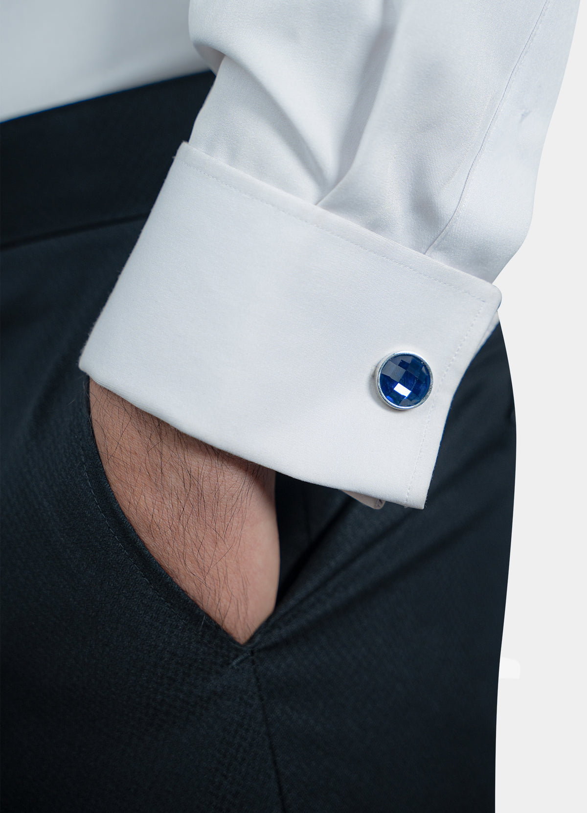 Cufflinks Premium - Navy Big Gems