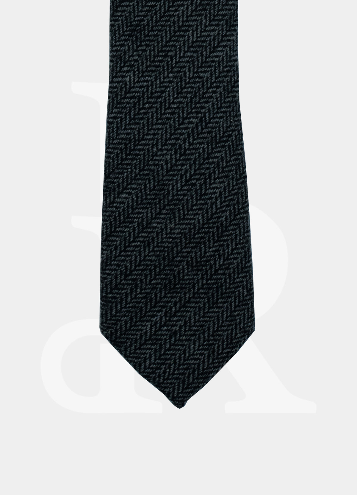 Wool Blended Necktie - Dark Grey T6WF12100-2