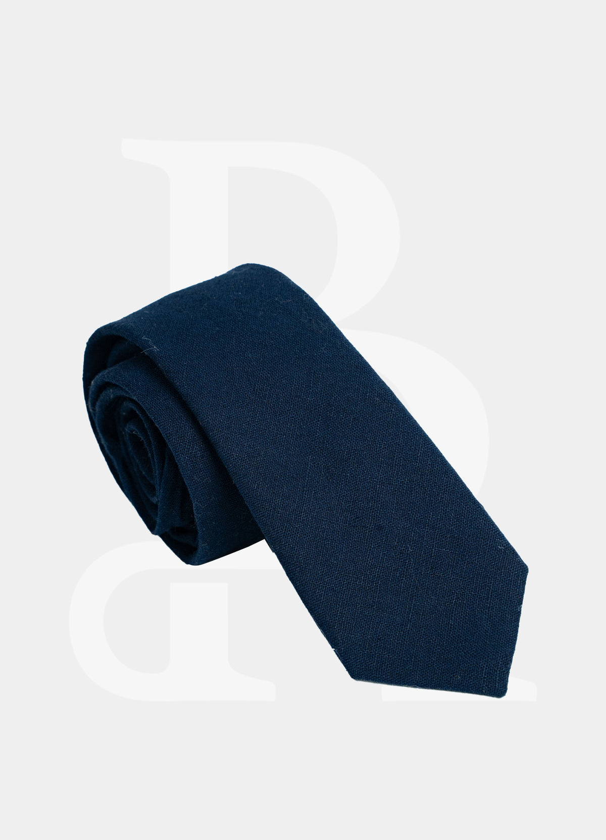 Wool Blended Necktie - Navy