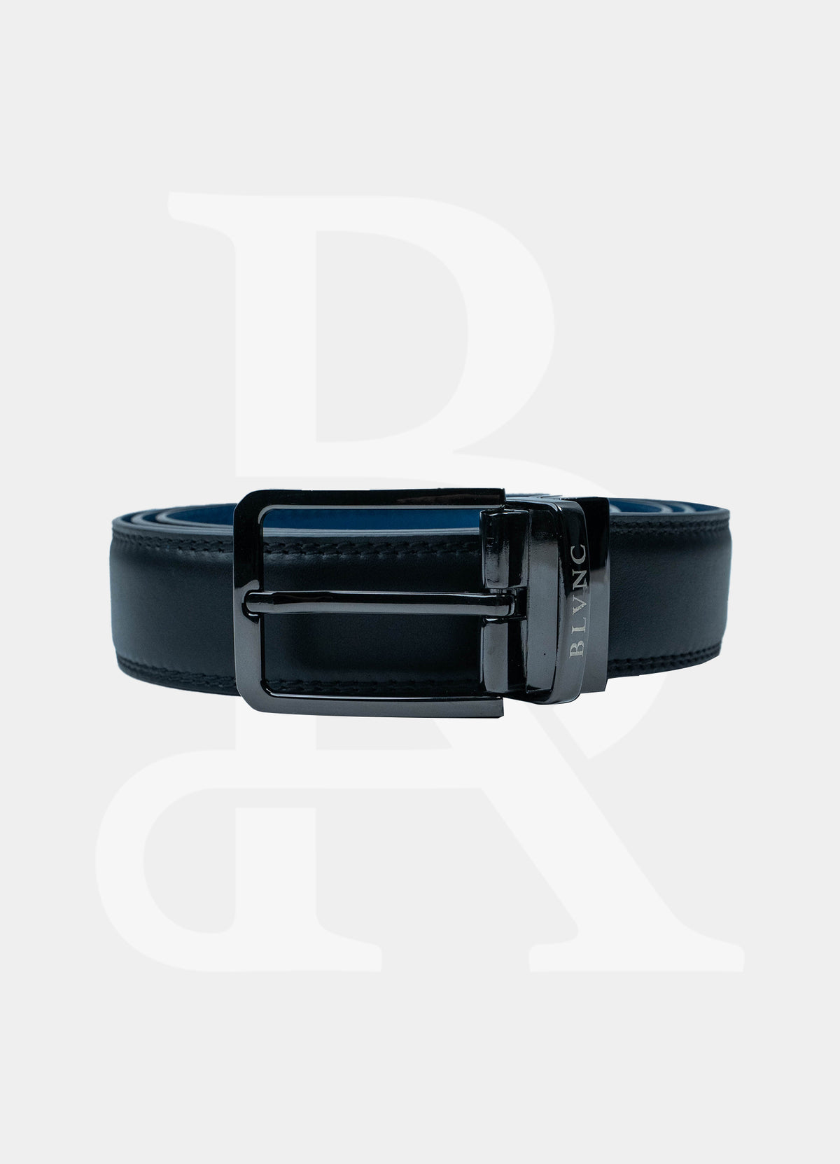 Black Pin Buckle - 100% Leather Belt BL002