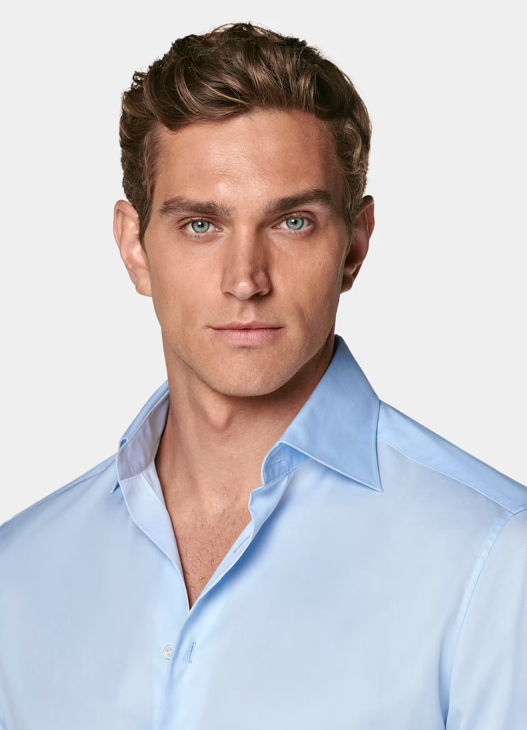 French Cuff - Non Iron Powder Blue Shirt