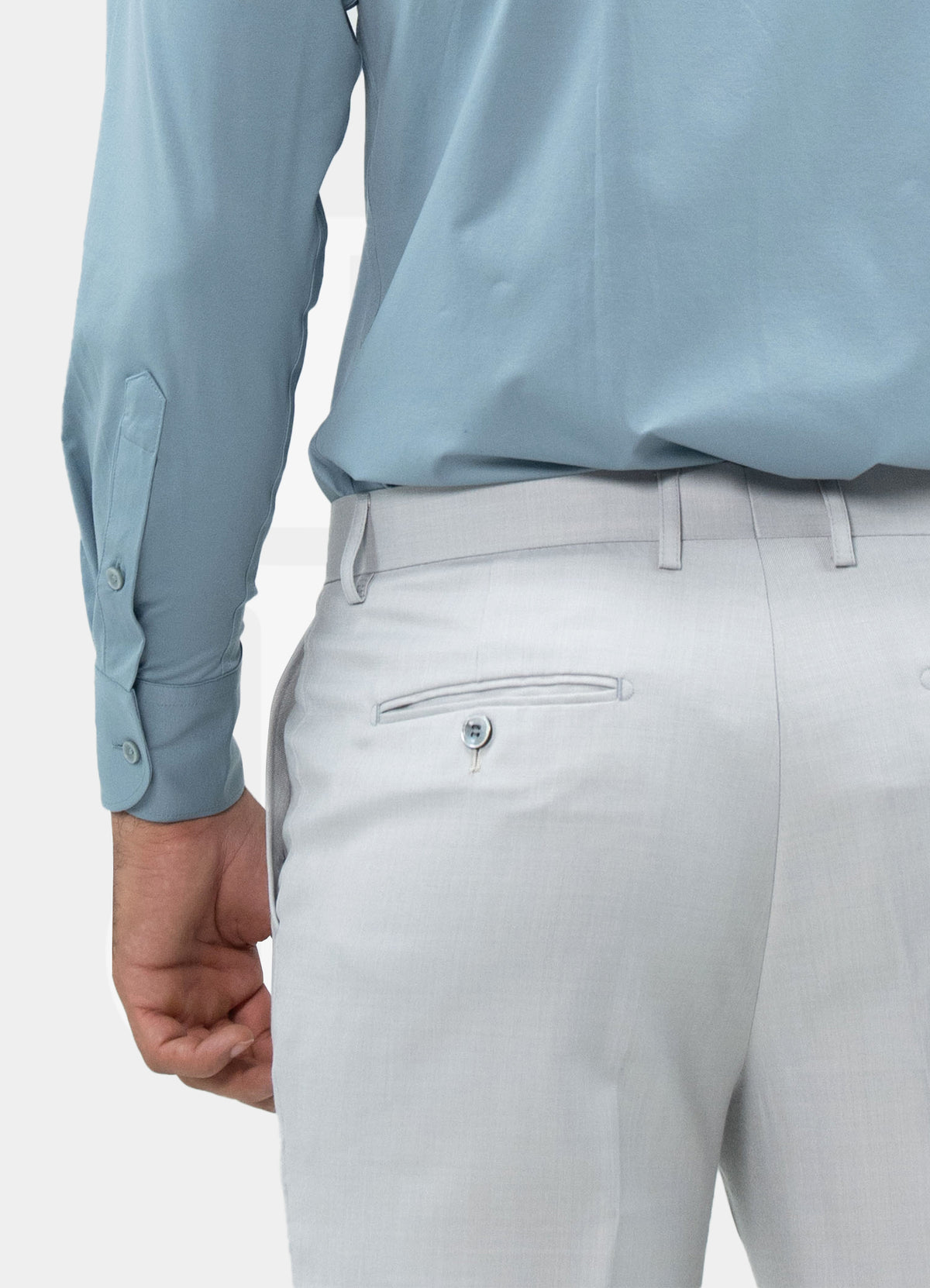 Silver Cloud Collection, MK-SA-4 | 100% Wool Trousers