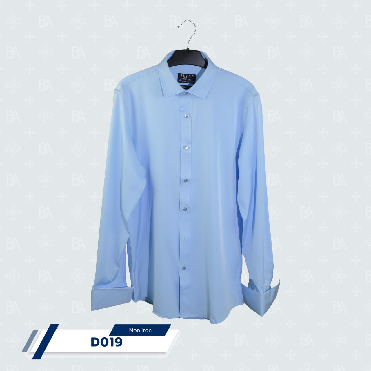 French Cuff - Non Iron Powder Blue Shirt