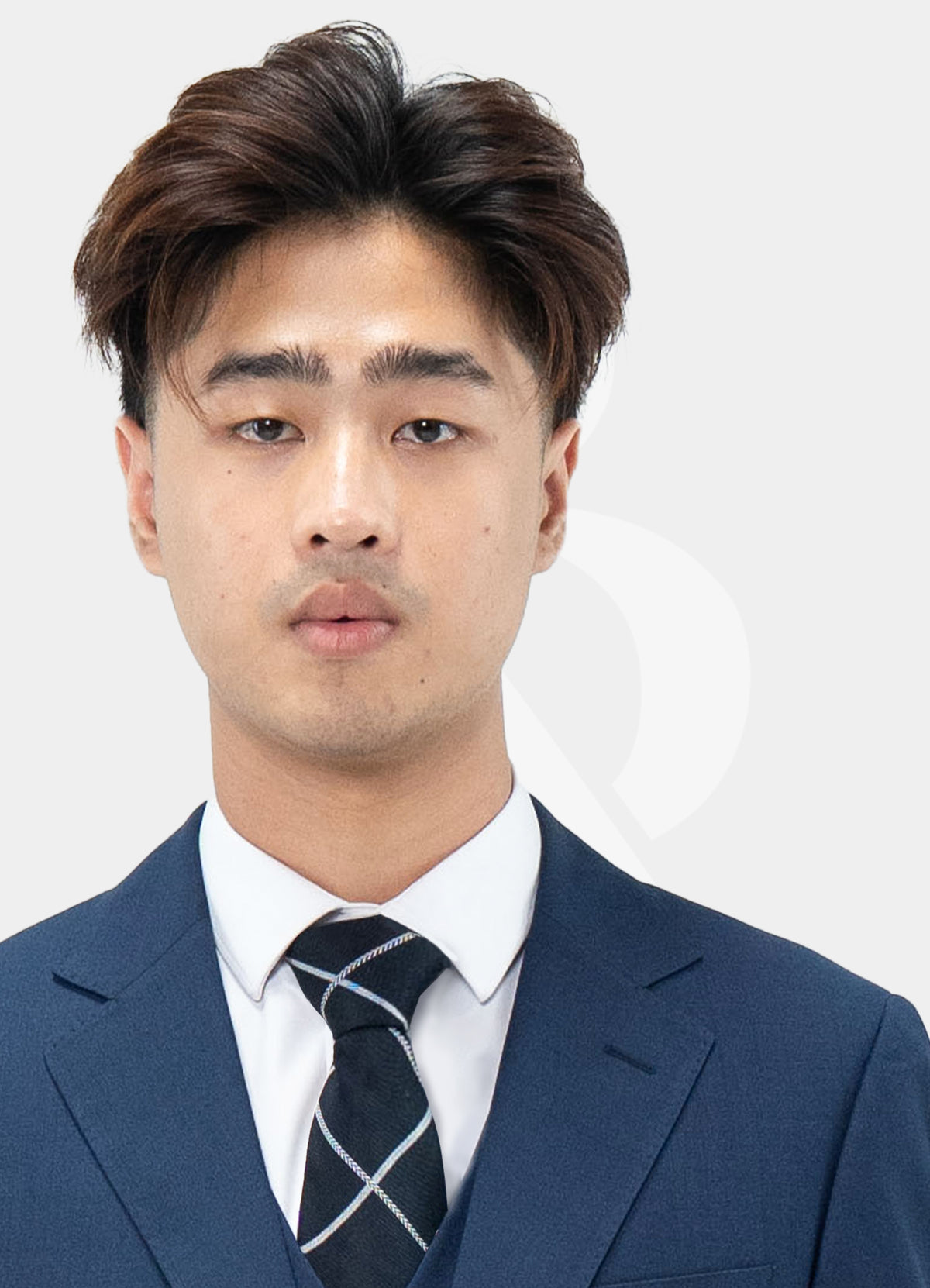 Peak Lapel 2 Buttons Suit Jacket - Navy