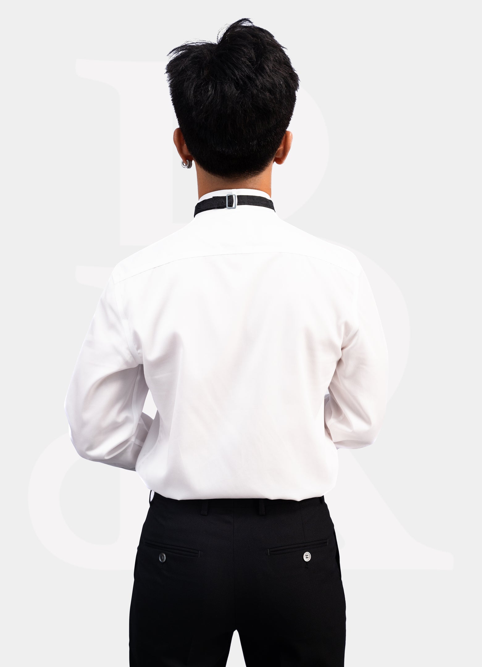 Ceremonial Label - 100% Cotton Tuxedo Pleated Dress Shirt 15210-1