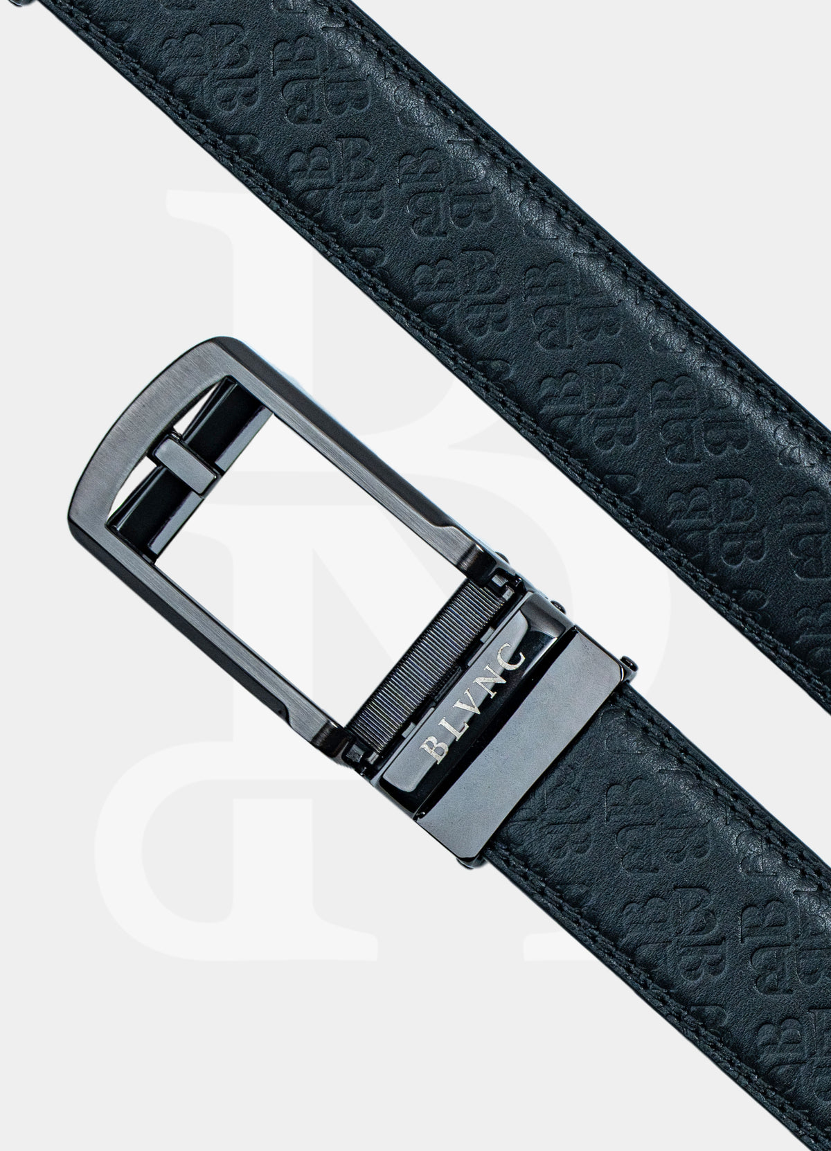 Black Pin Rachet Buckle BL003 - 100% Leather Belt
