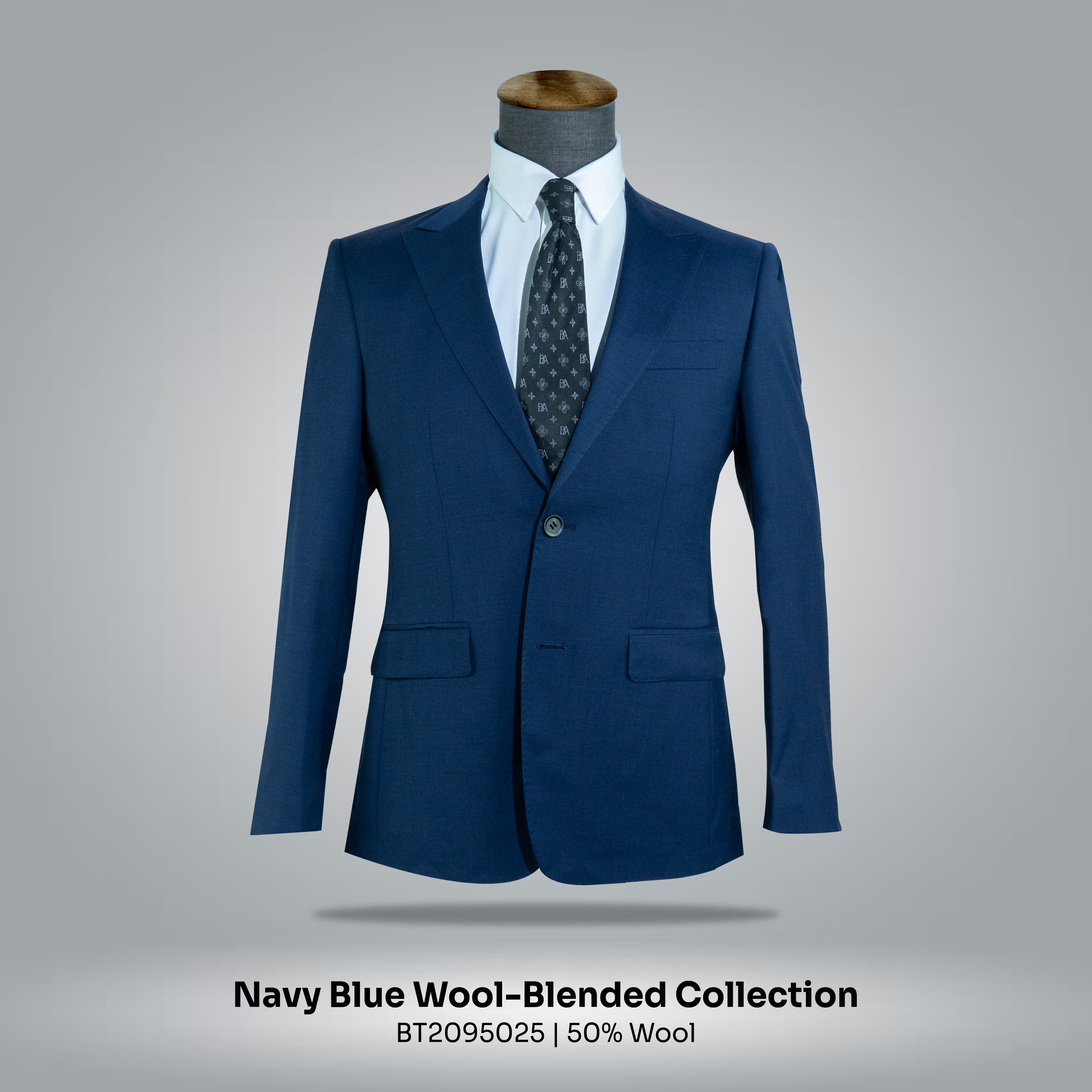 Navy, Double Breasted, Peak Lapel, Double Vent, Custom Bemberg Lining