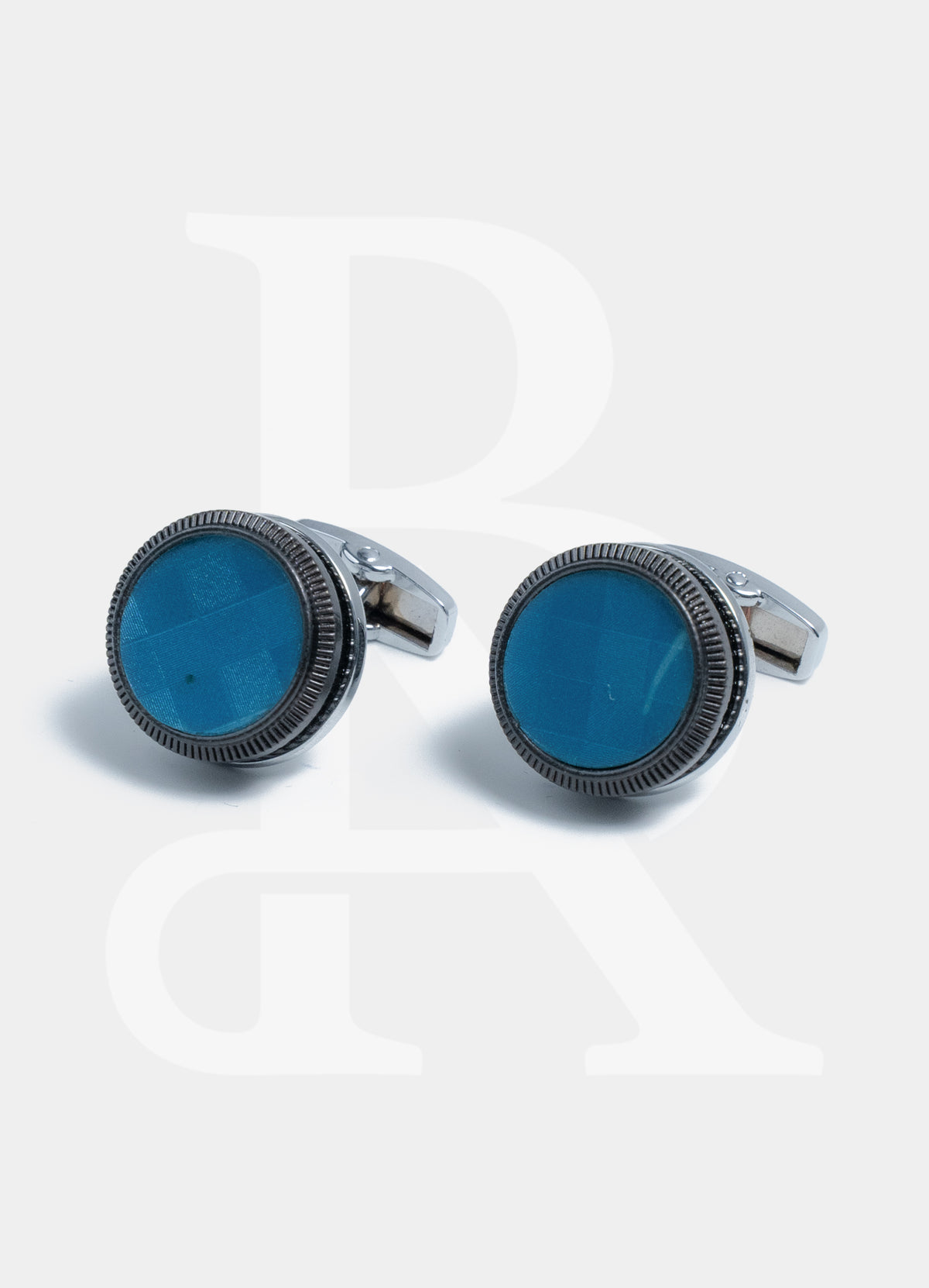 Premium Cufflinks - Black Blue Gems