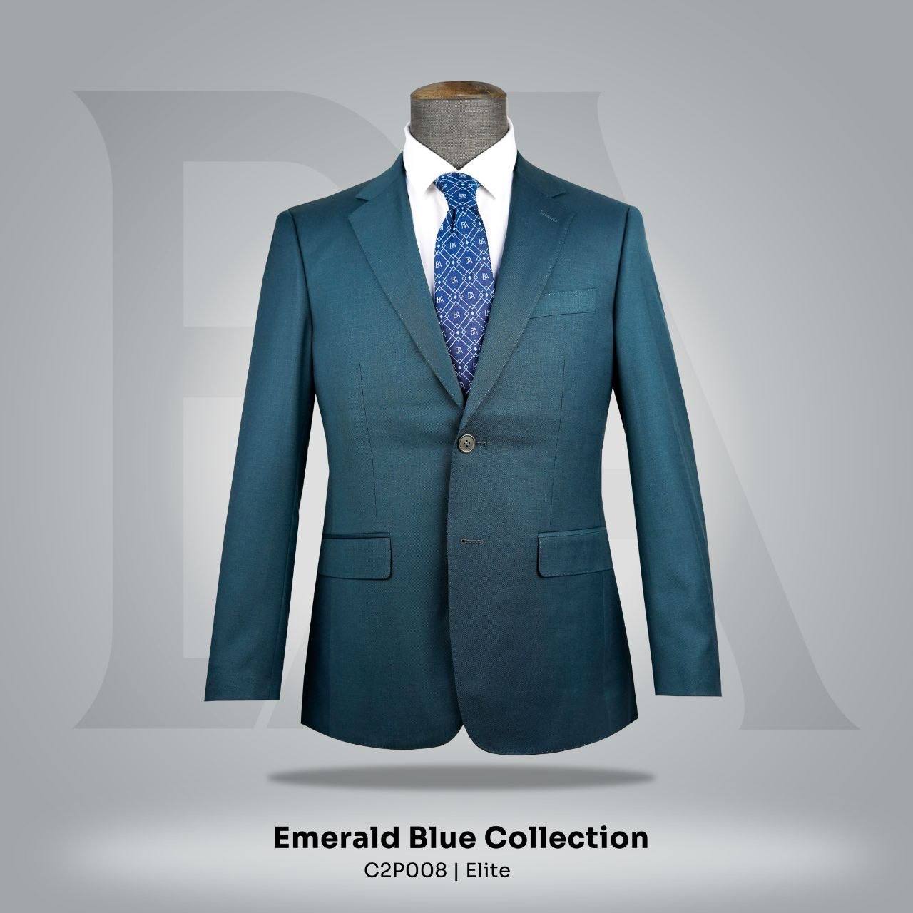 Emerald Blue Collection, DB-C2P008 | Elite Suit Jacket