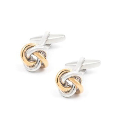 Cufflinks Standard - Gold/Silver Knot