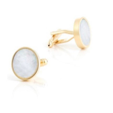 Premium Cufflinks - Gold Mother Pearl