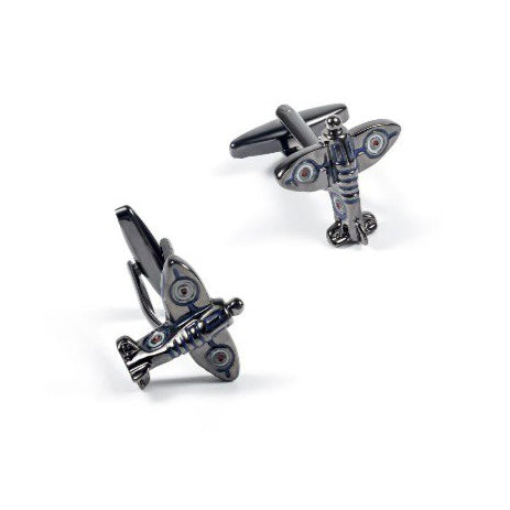 Cufflinks Standard - Black Plane