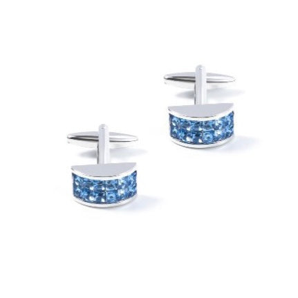 Premium Cufflinks - Navy Gems