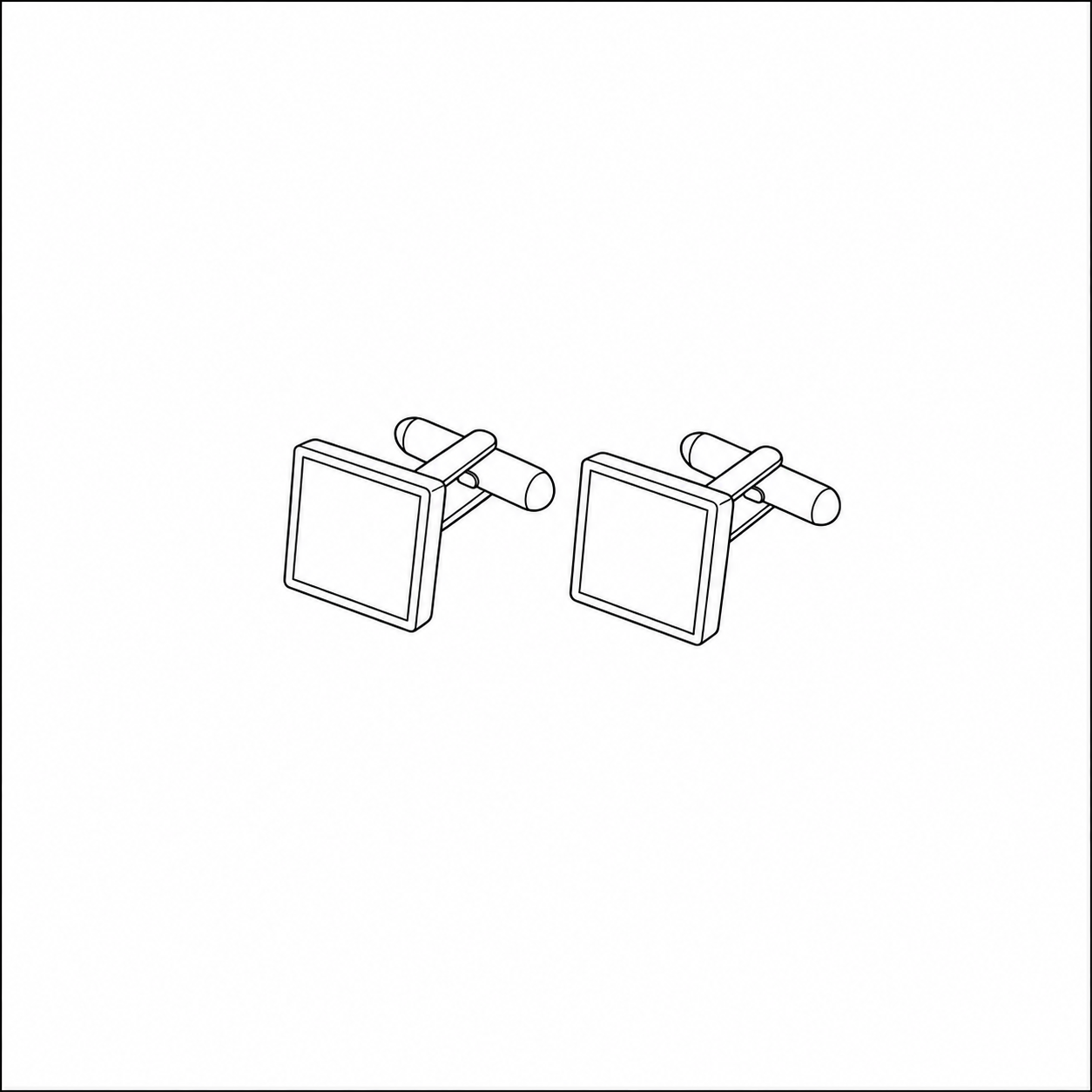 Standard Cufflinks - Gold V CL0001-gold-V