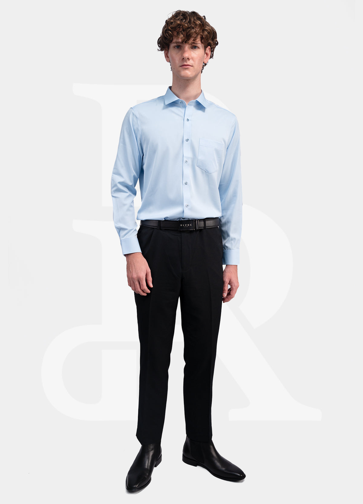 Non Iron Dress Shirt - Blue