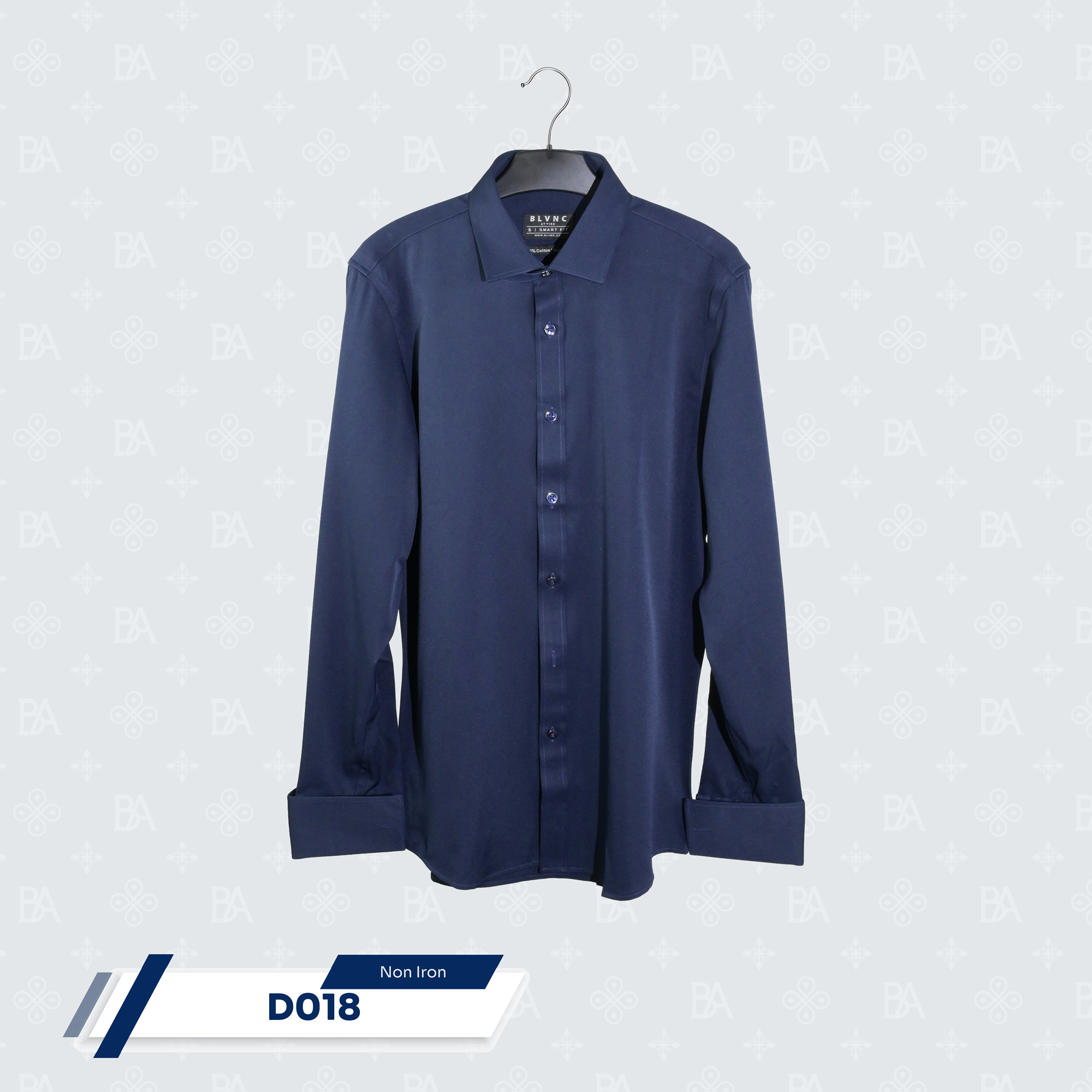 French Cuff - Non Iron Navy