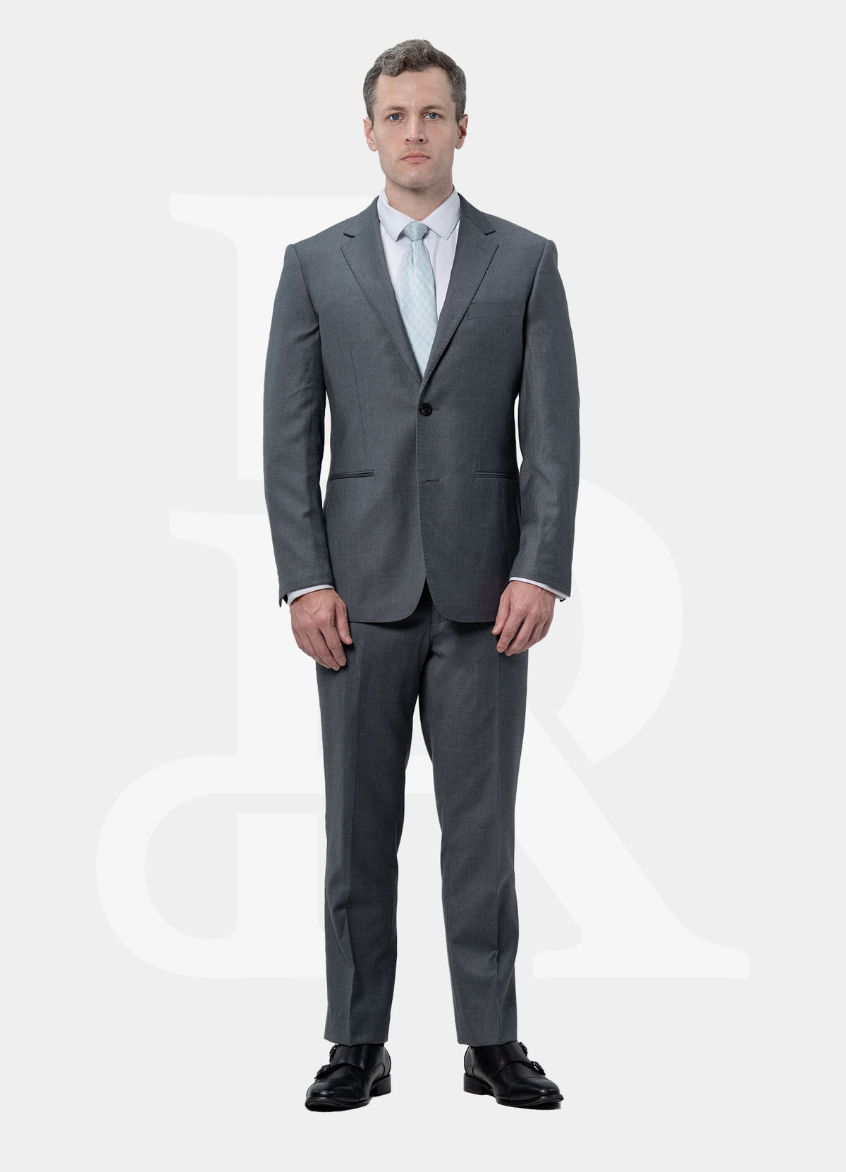 Wool Charcoal Collection, DB-AT027P | 100% Wool Suit Jacket