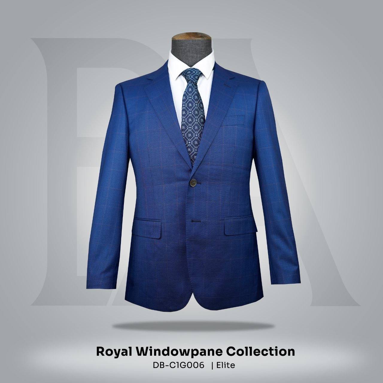 Royal Windowpane Collection, DB-C1G006 | Elite Suit Jacket