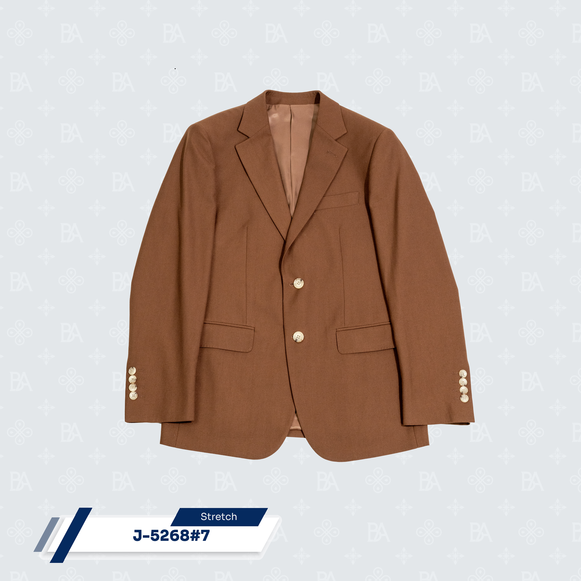 Classic 2 Buttons Suit Jacket - Brown