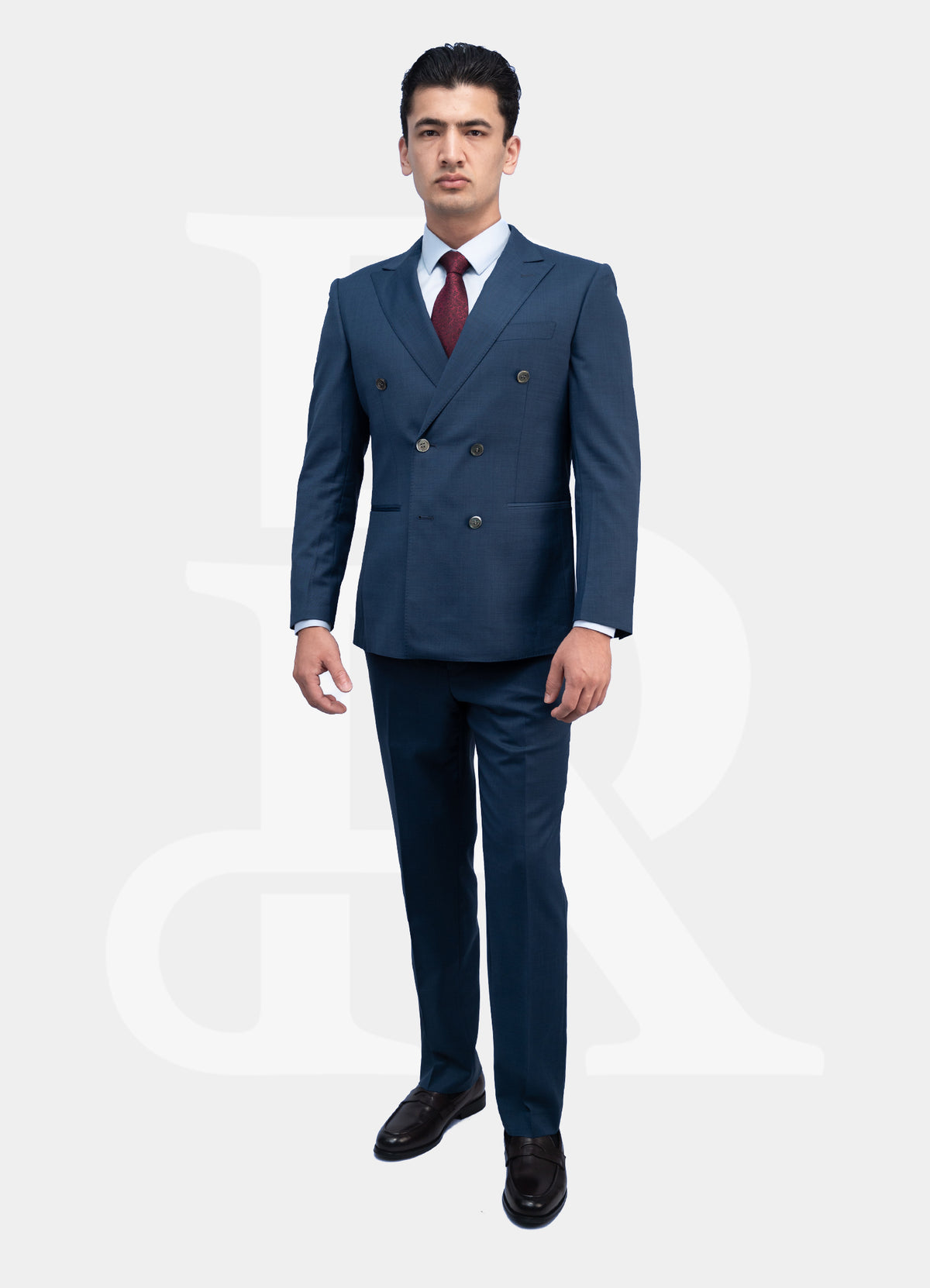 Elite Suit Jacket - Double Breasted Navy DB-C2H036