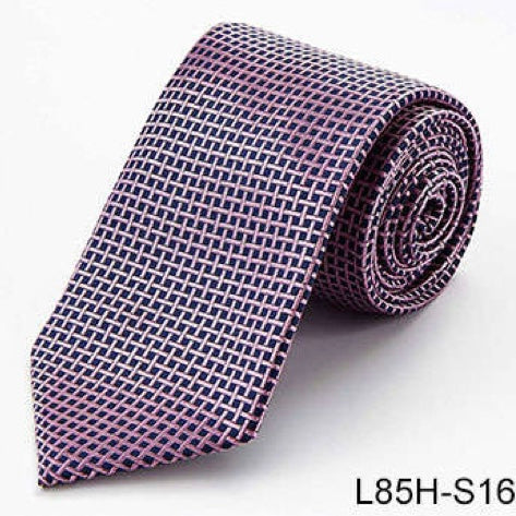 100% Silk Necktie - Dotted Purple