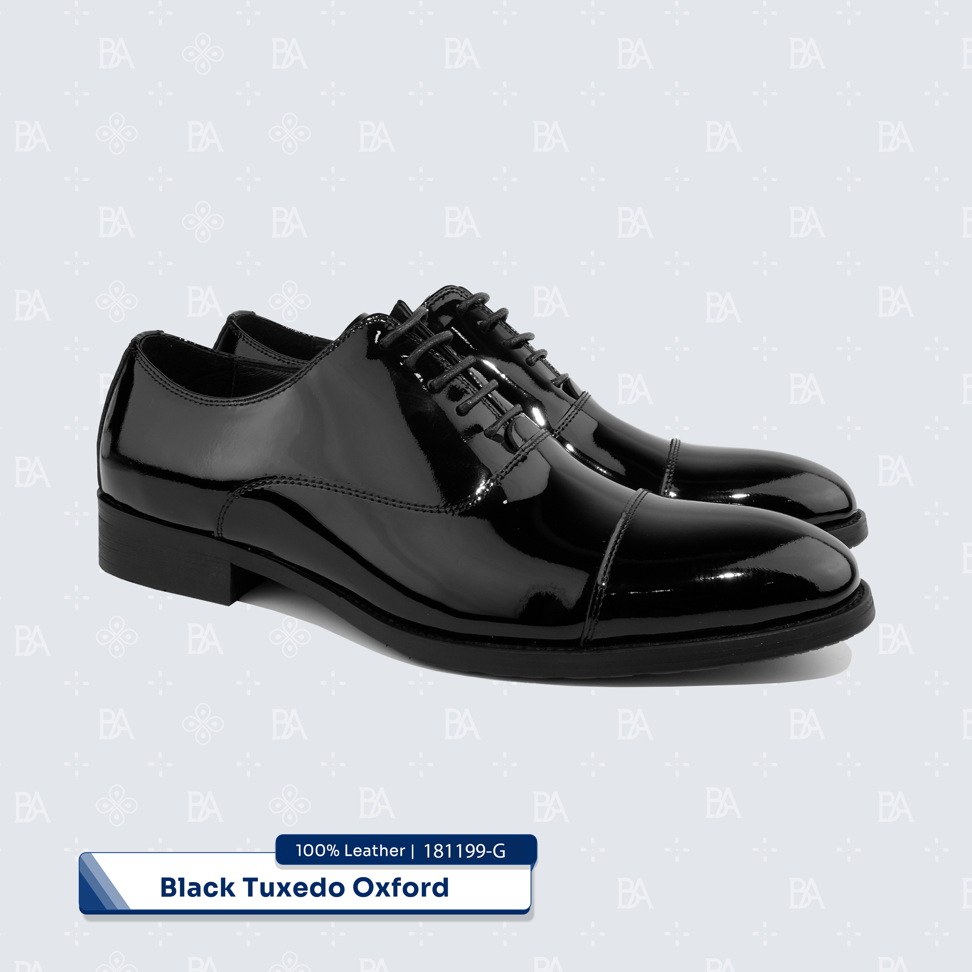 Tuxedo Oxford Dress Shoes - Black