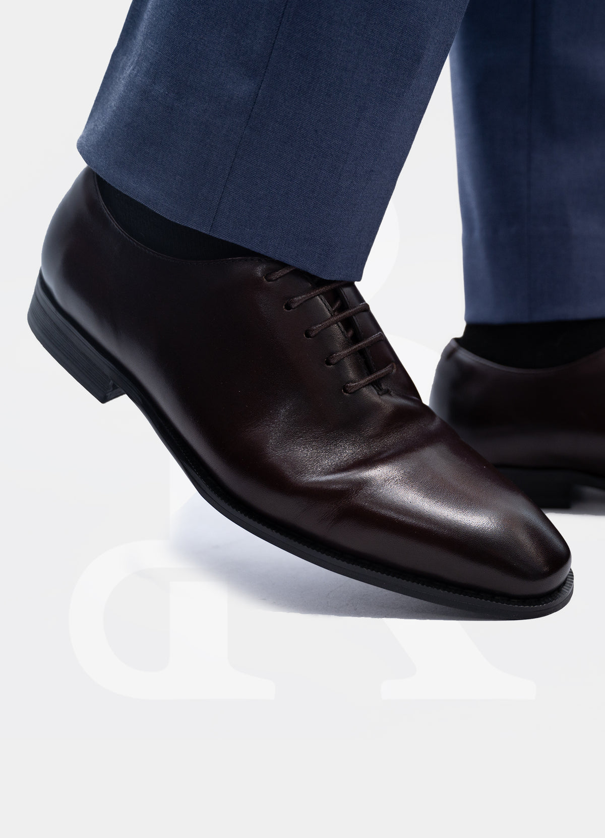 Wholecut Oxford Dress Shoes - Dark Brown MF19626-5-BROWN