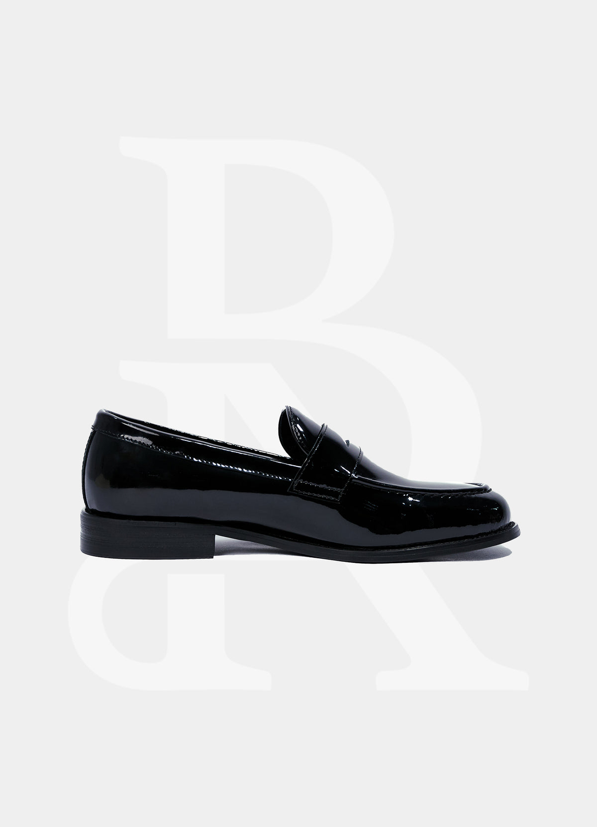 Tuxedo Penny Loafer Dress Shoes - Black MR118447-PATENT