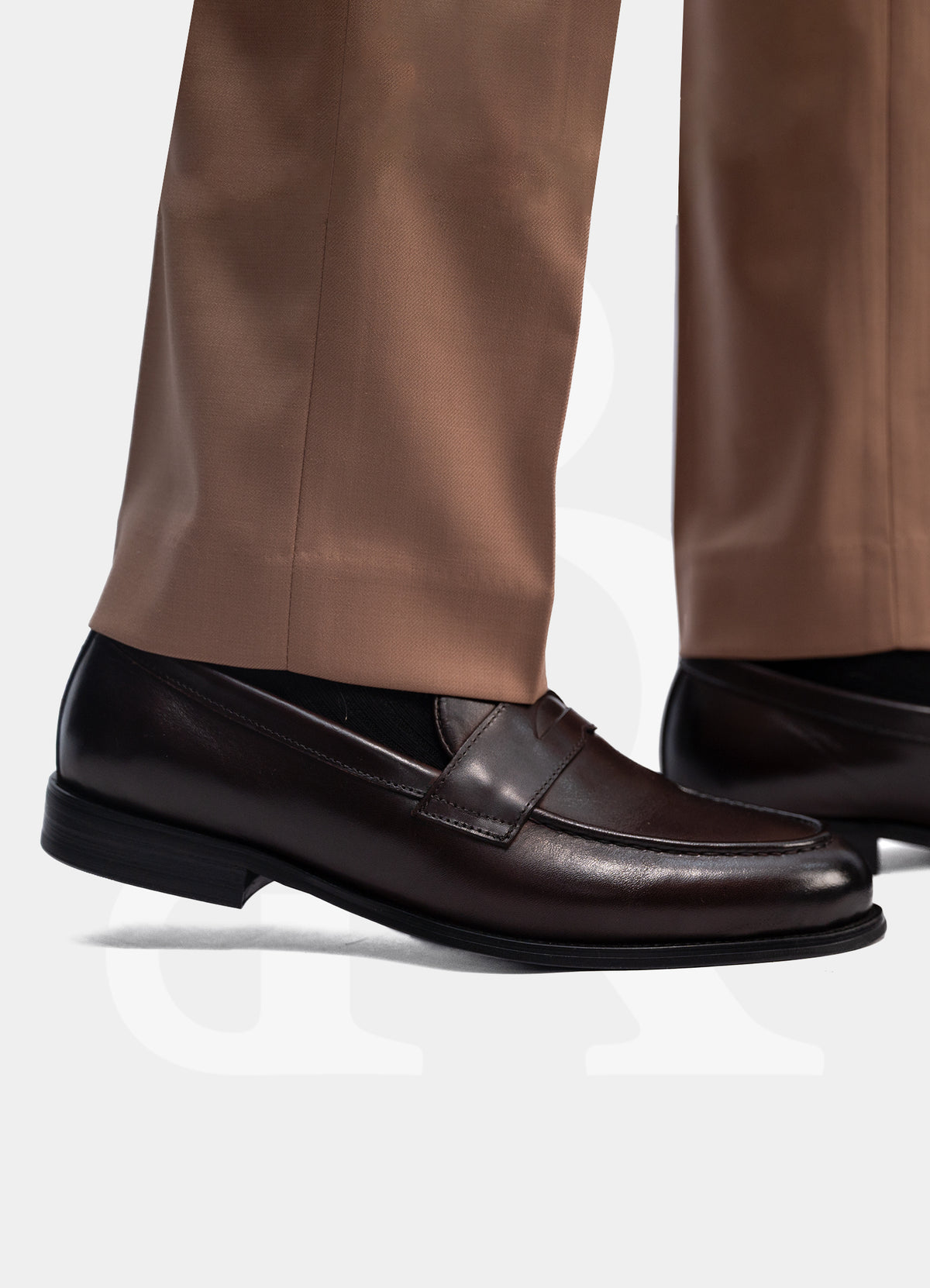Penny Loafer Dress Shoes - Dark Brown MR118447-BROWN
