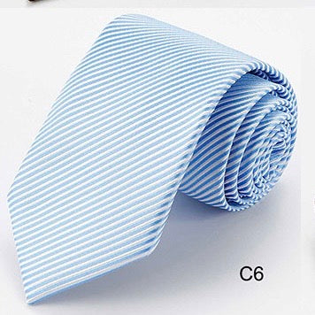 Standard Necktie - Sky Blue Stripe NTP-C6