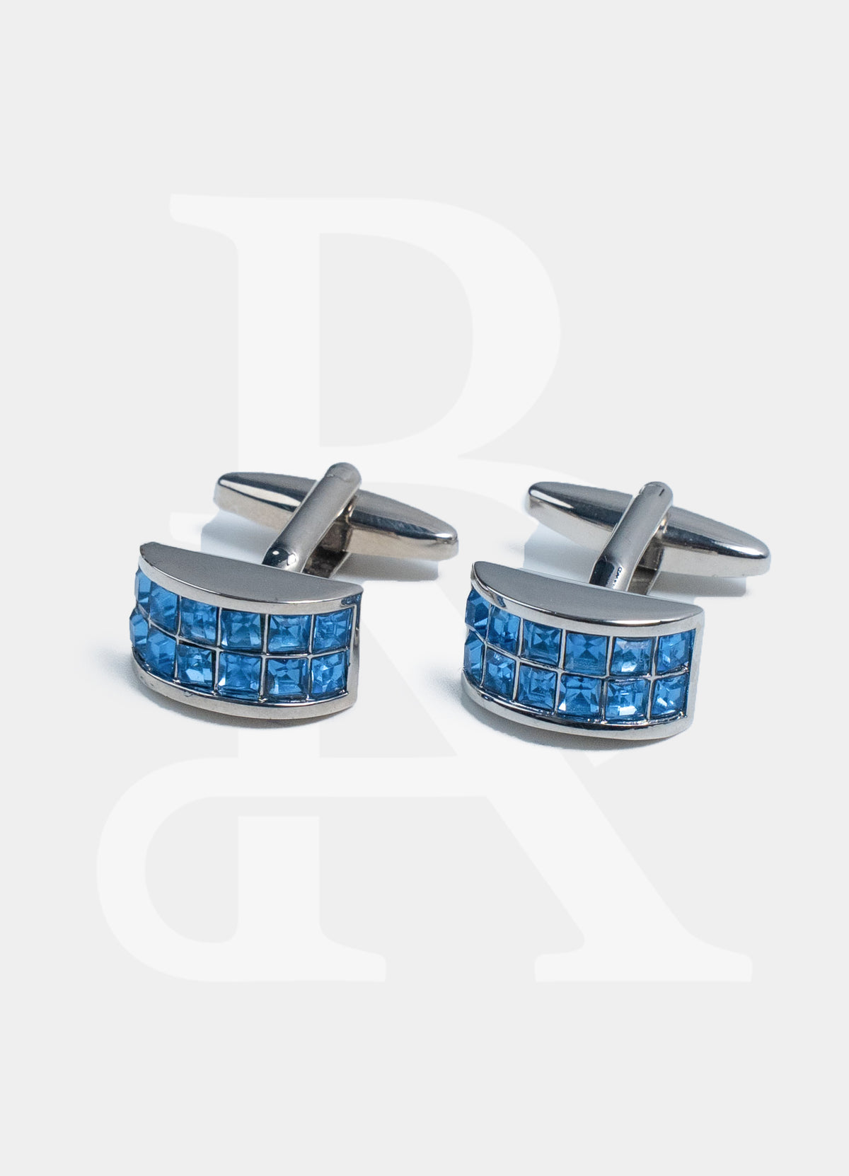 Premium Cufflinks - Navy Gems
