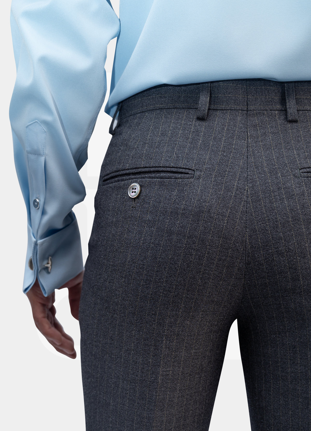 Trousers - Grey Long Stripe 351# 1