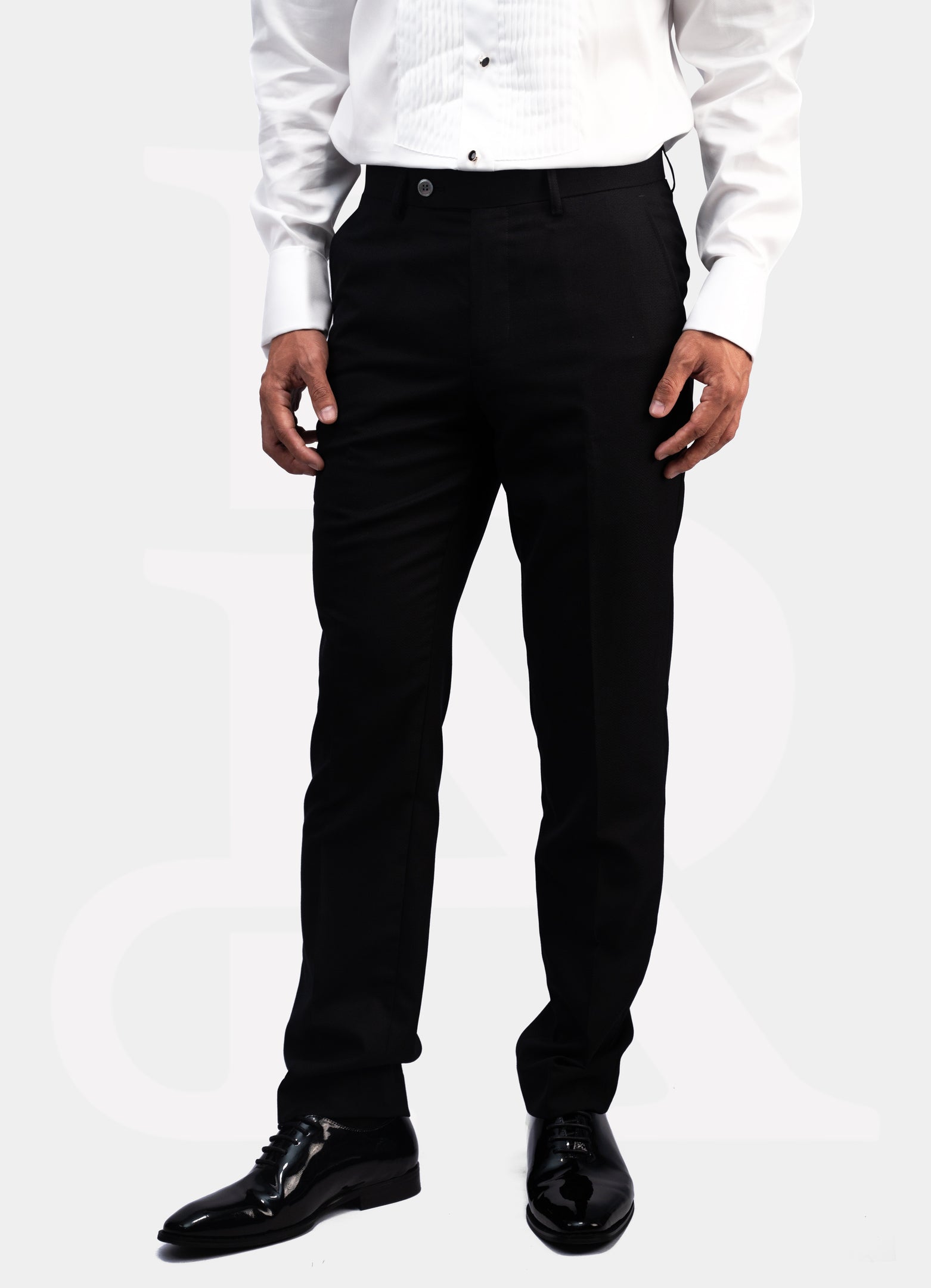 The Tuxedo Black Tie Series, DB-A2H045 | 100% Wool Trousers