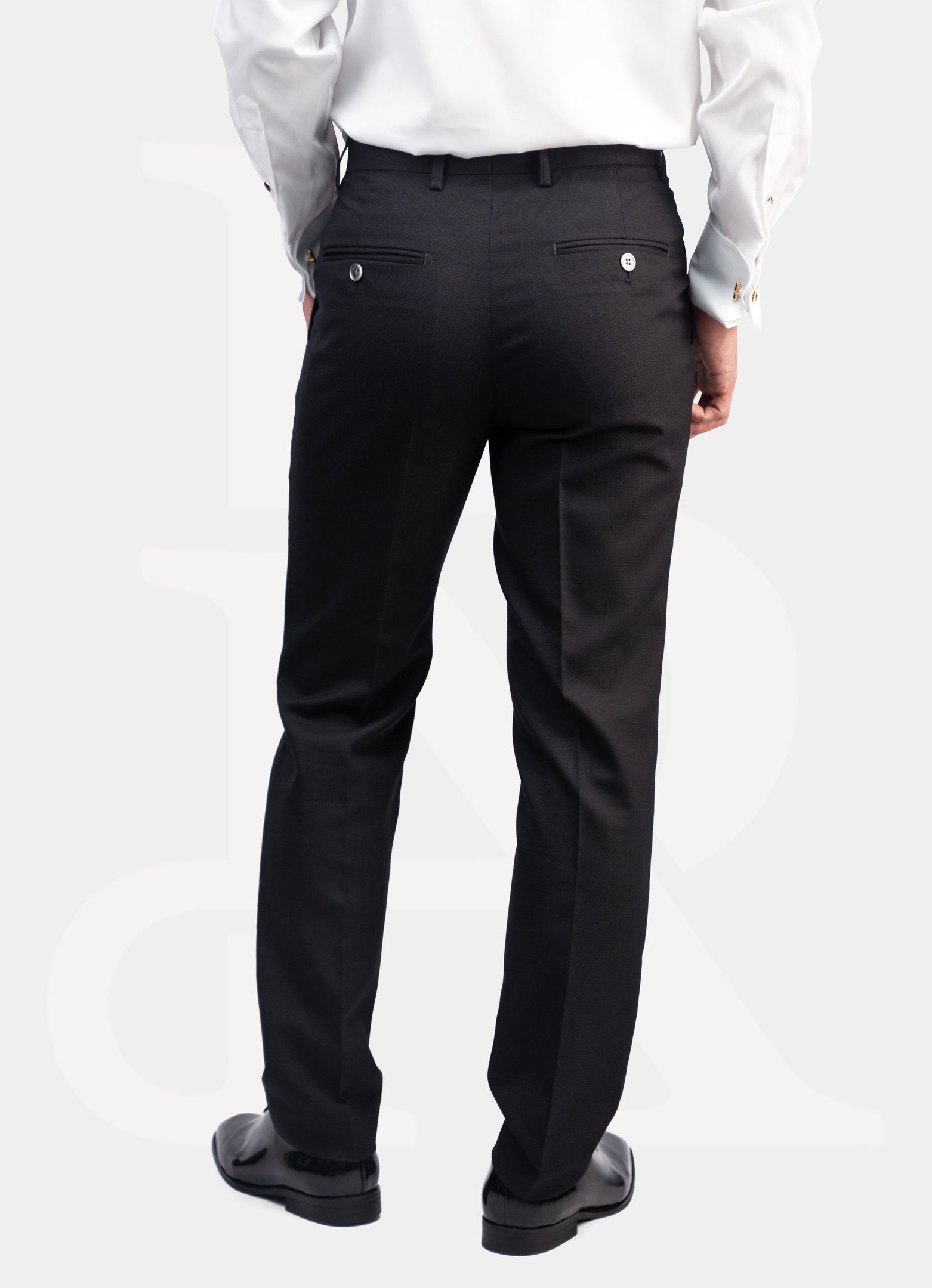 The Tuxedo Black Tie Series, DB-A2H045 | 100% Wool Trousers