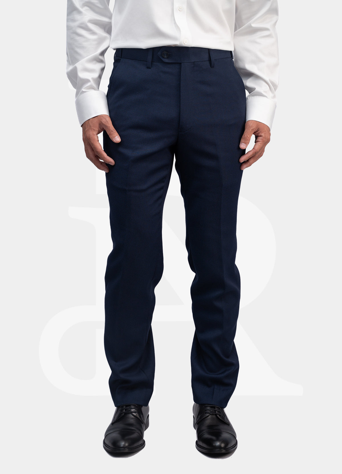 Trousers - Navy Dotted LYM3019